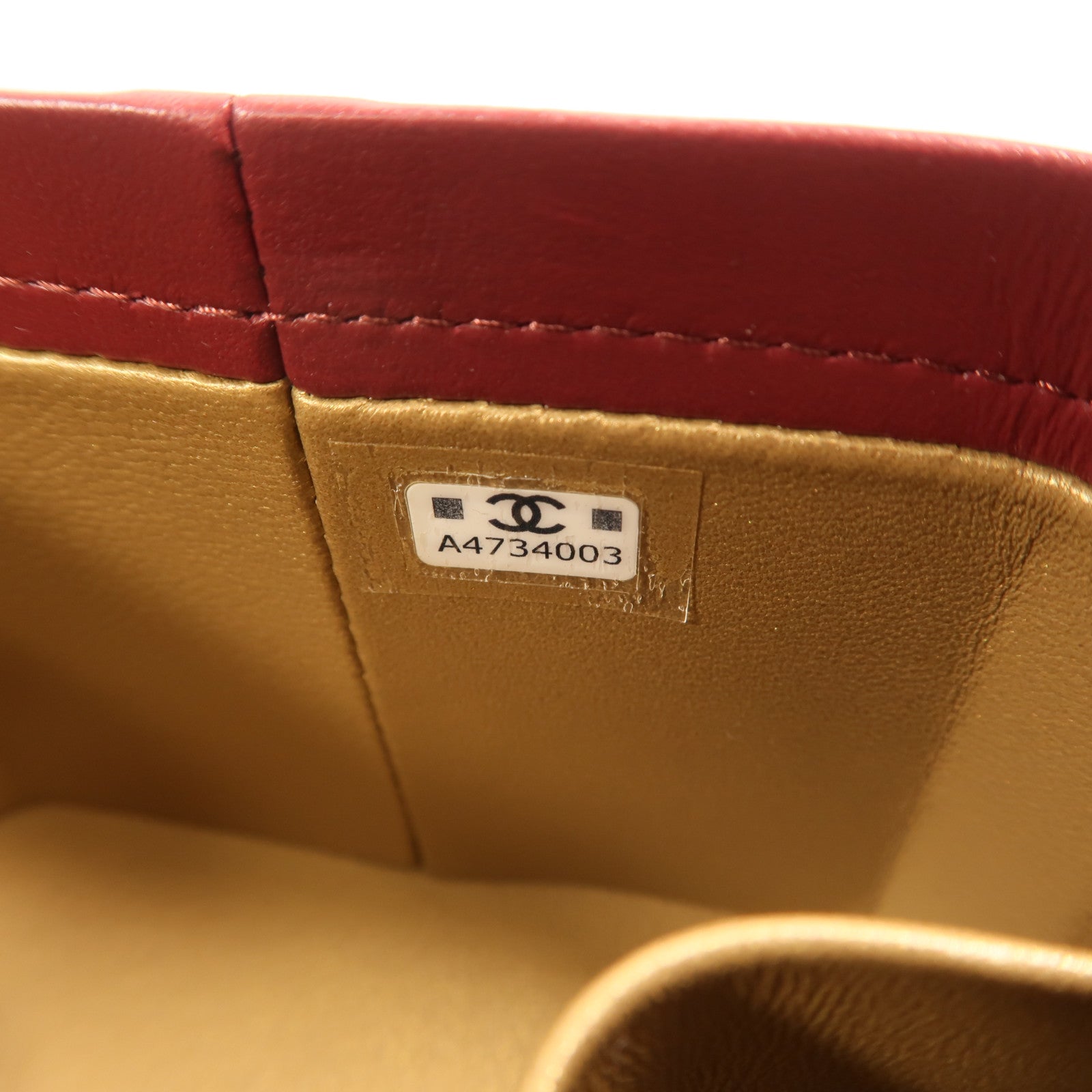 CHANEL 羊皮皮革Vanity Case金扣鏈帶肩背袋