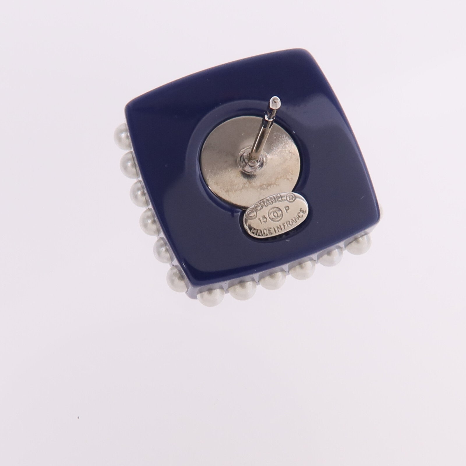 CHANEL PVC Earrings銀扣耳環