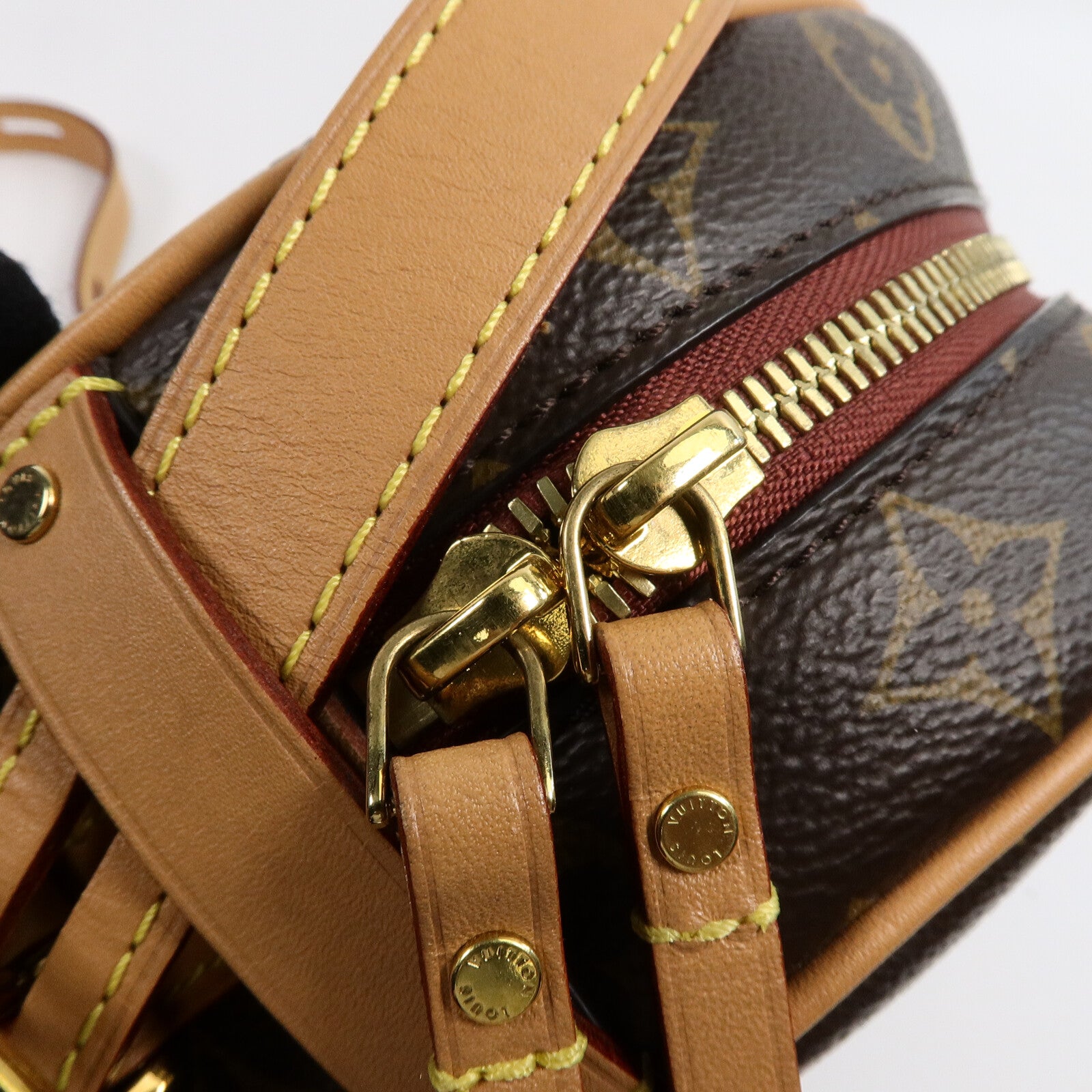 LOUIS VUITTON Monogram Boite Chapeau Souple PM金扣肩背袋