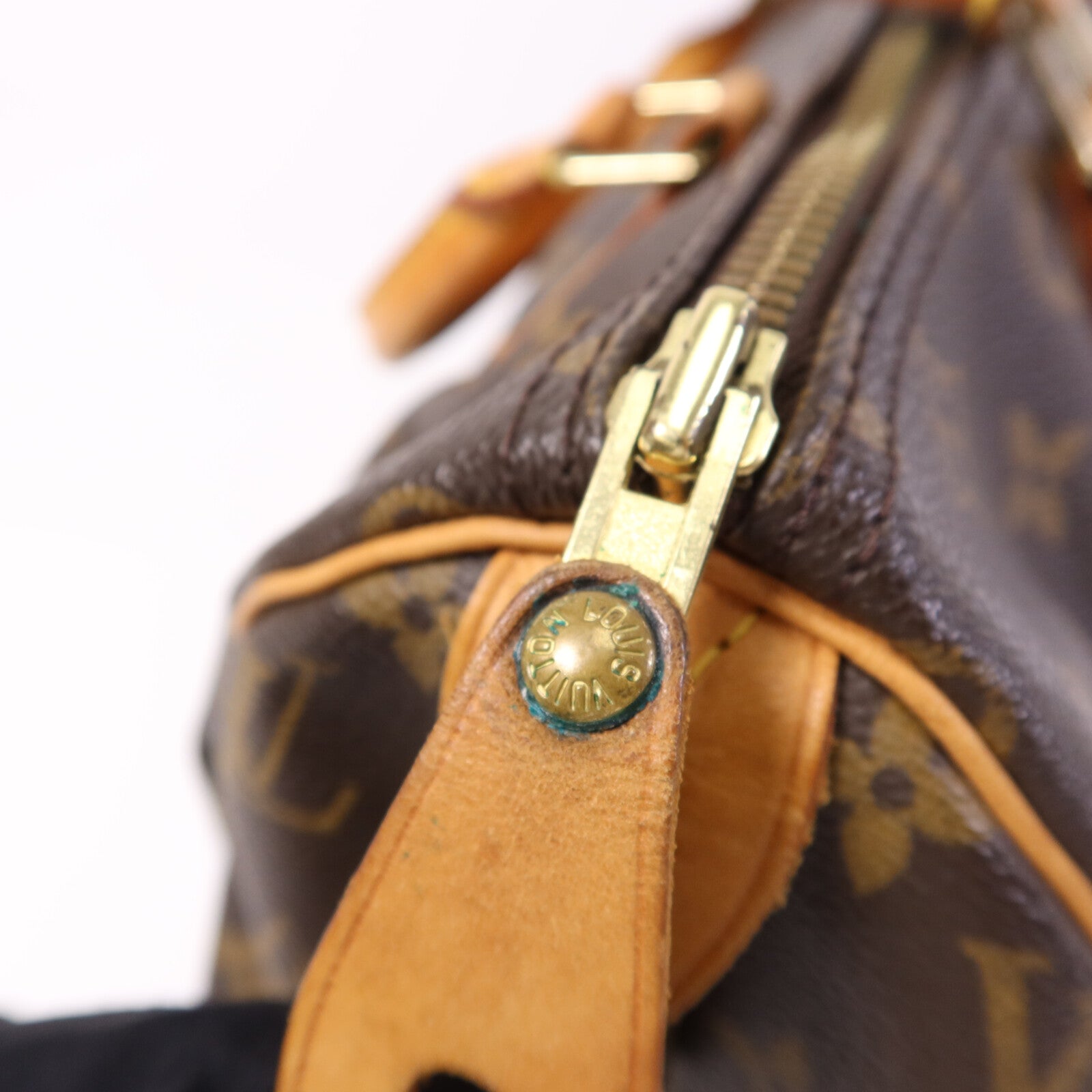 LOUIS VUITTON Monogram Speedy 25金扣手挽袋