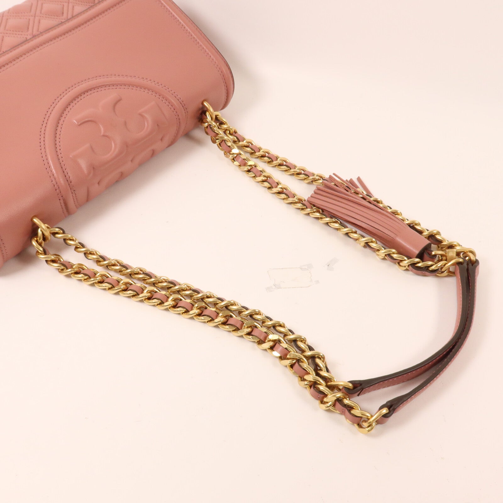 Tory Burch 牛皮皮革Fleming Convertible鏈帶肩背袋