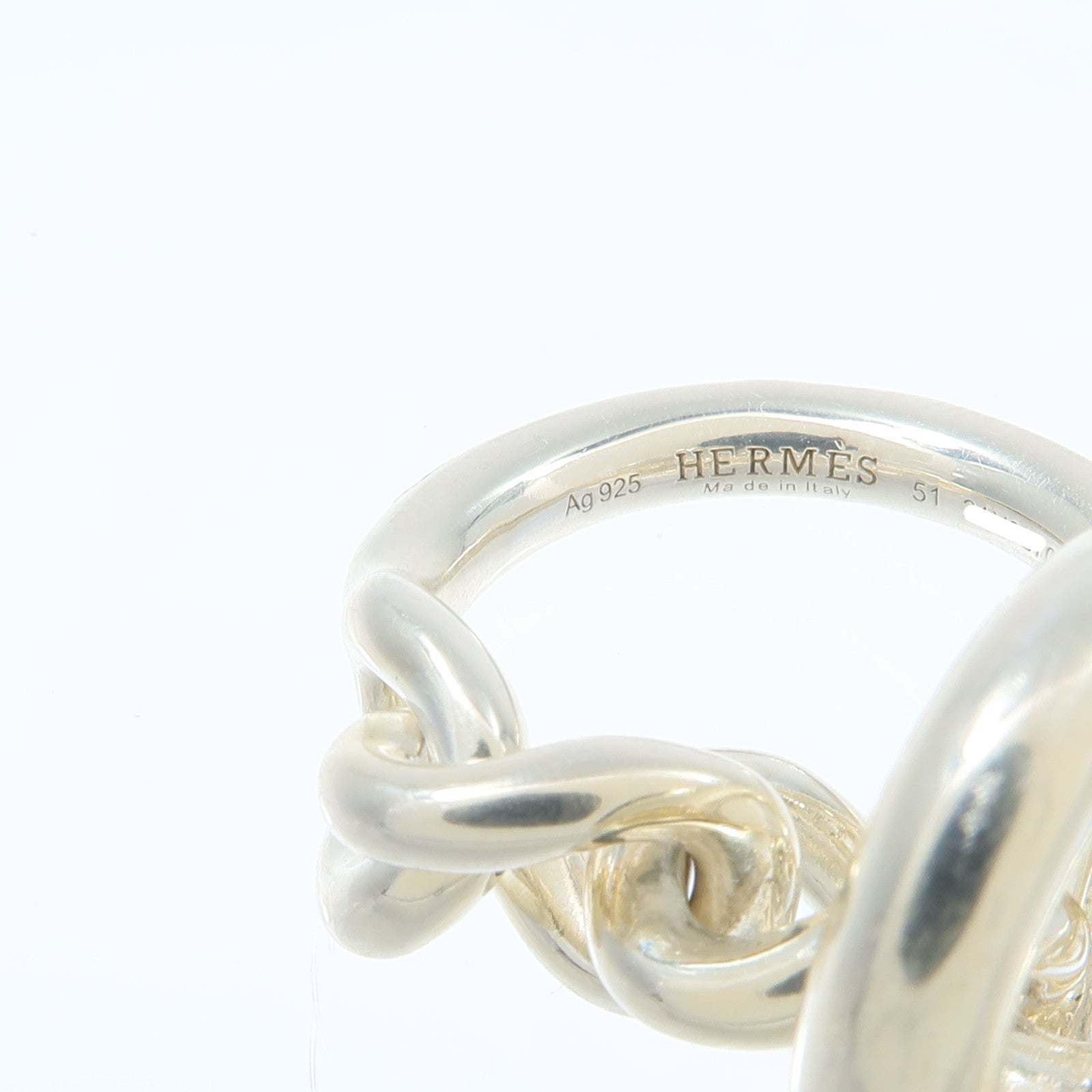 HERMES 925純銀Croisette Ring戒指