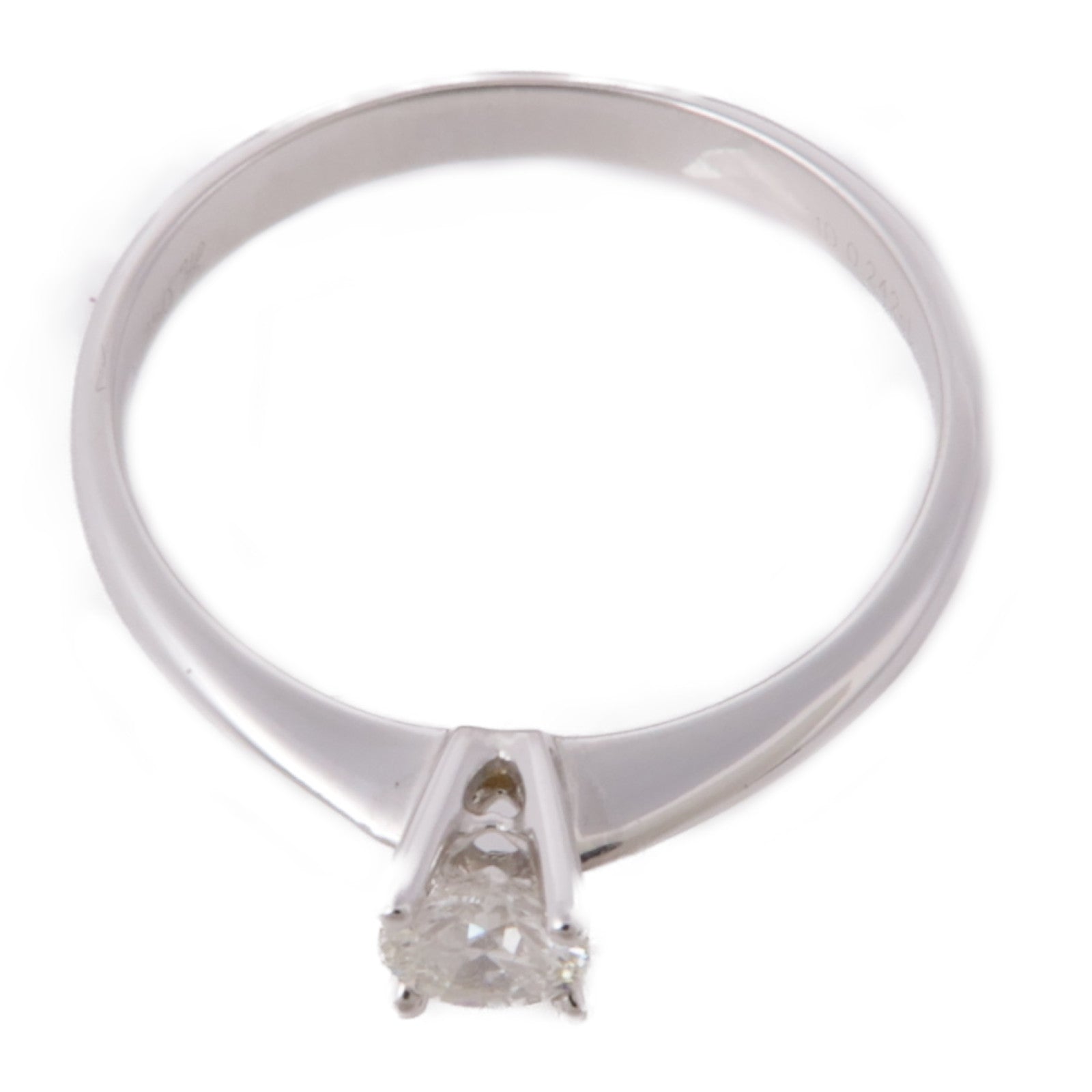 JEWELRY 【激減優惠】18K白金Diamond Ring鑽石戒指US#5.75