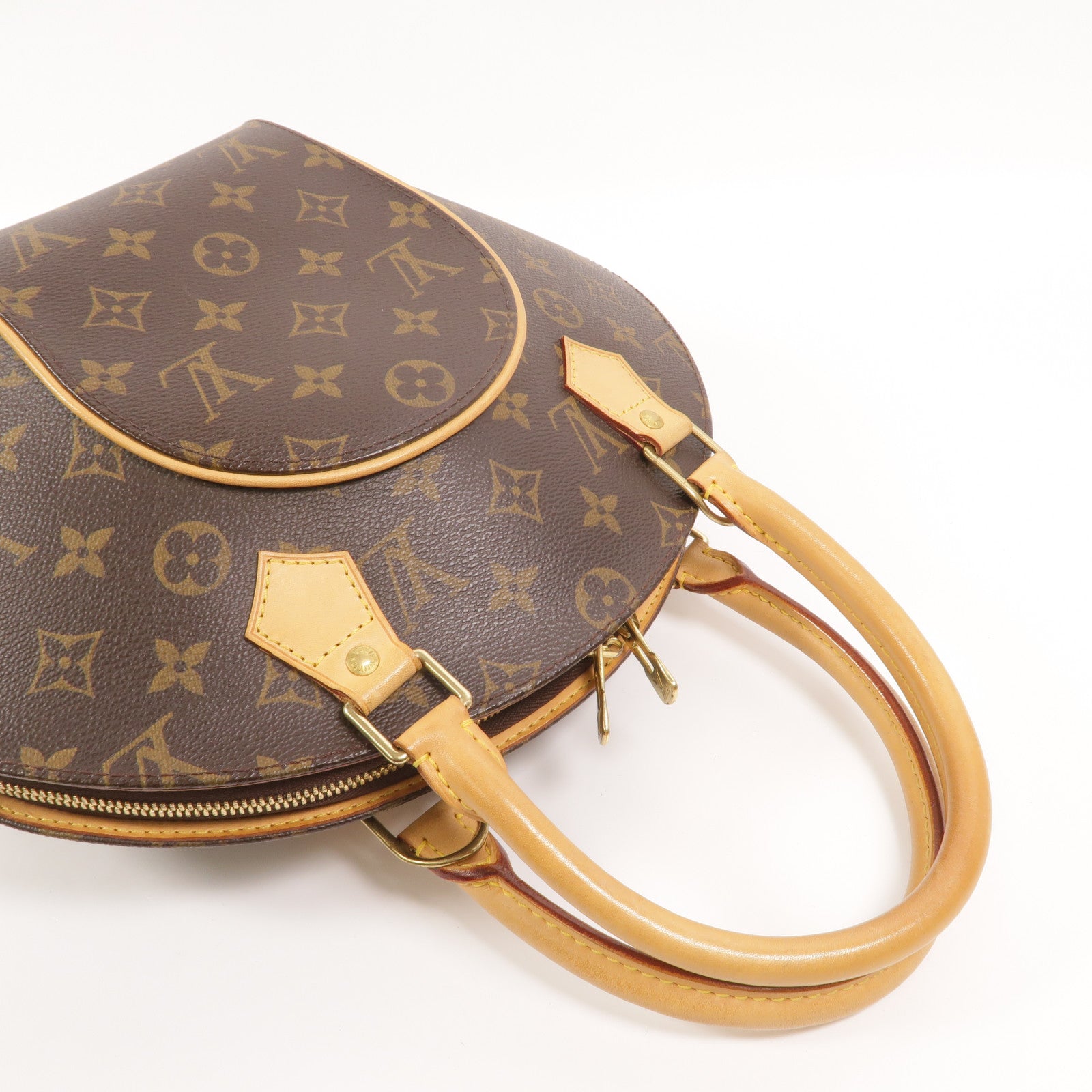 LOUIS VUITTON Monogram Ellipse MM金扣手挽袋