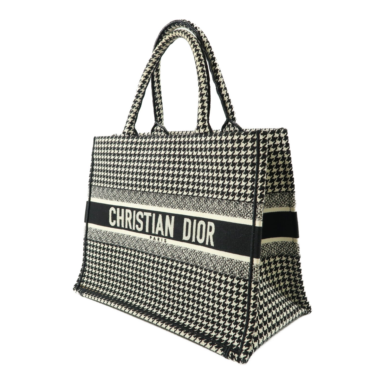 Dior 帆布Book Tote手挽袋黑色/白色