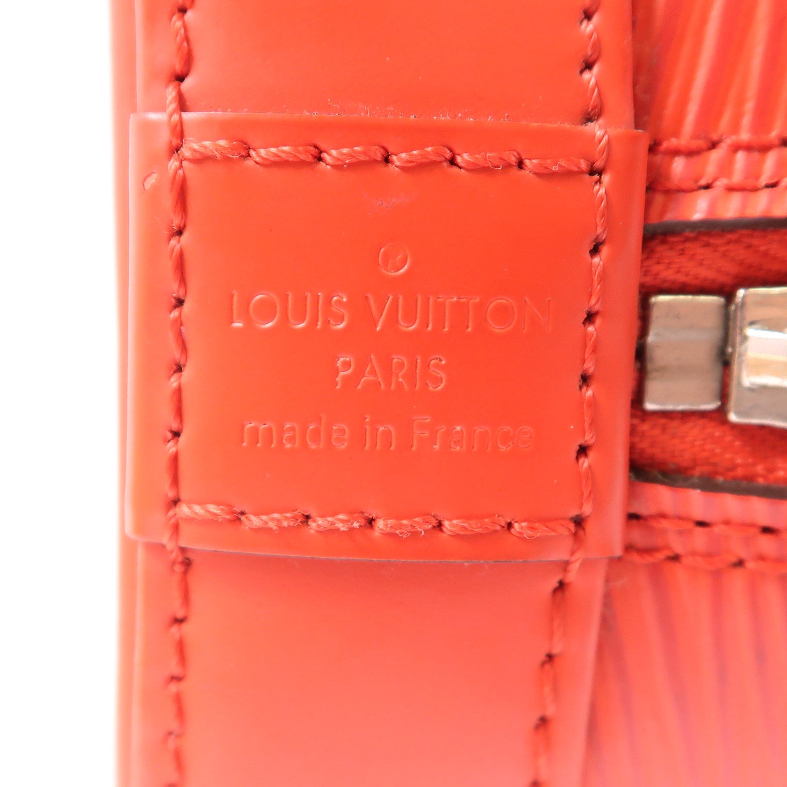 LOUIS VUITTON Epi Alma BB銀扣手挽肩背兩用袋