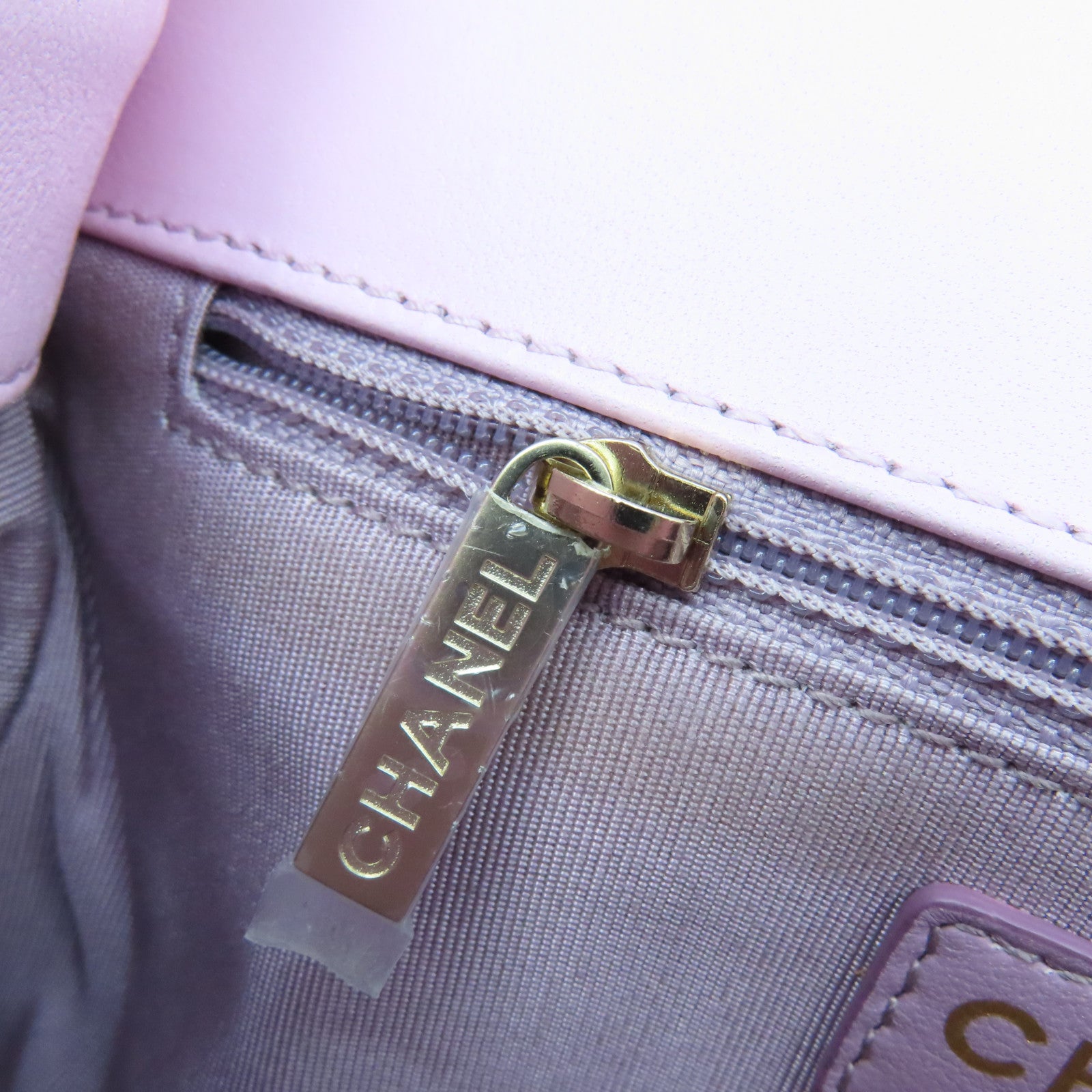 CHANEL 菱格羊皮皮革Chain Shoulder Bag金扣鏈帶肩背袋粉紅色