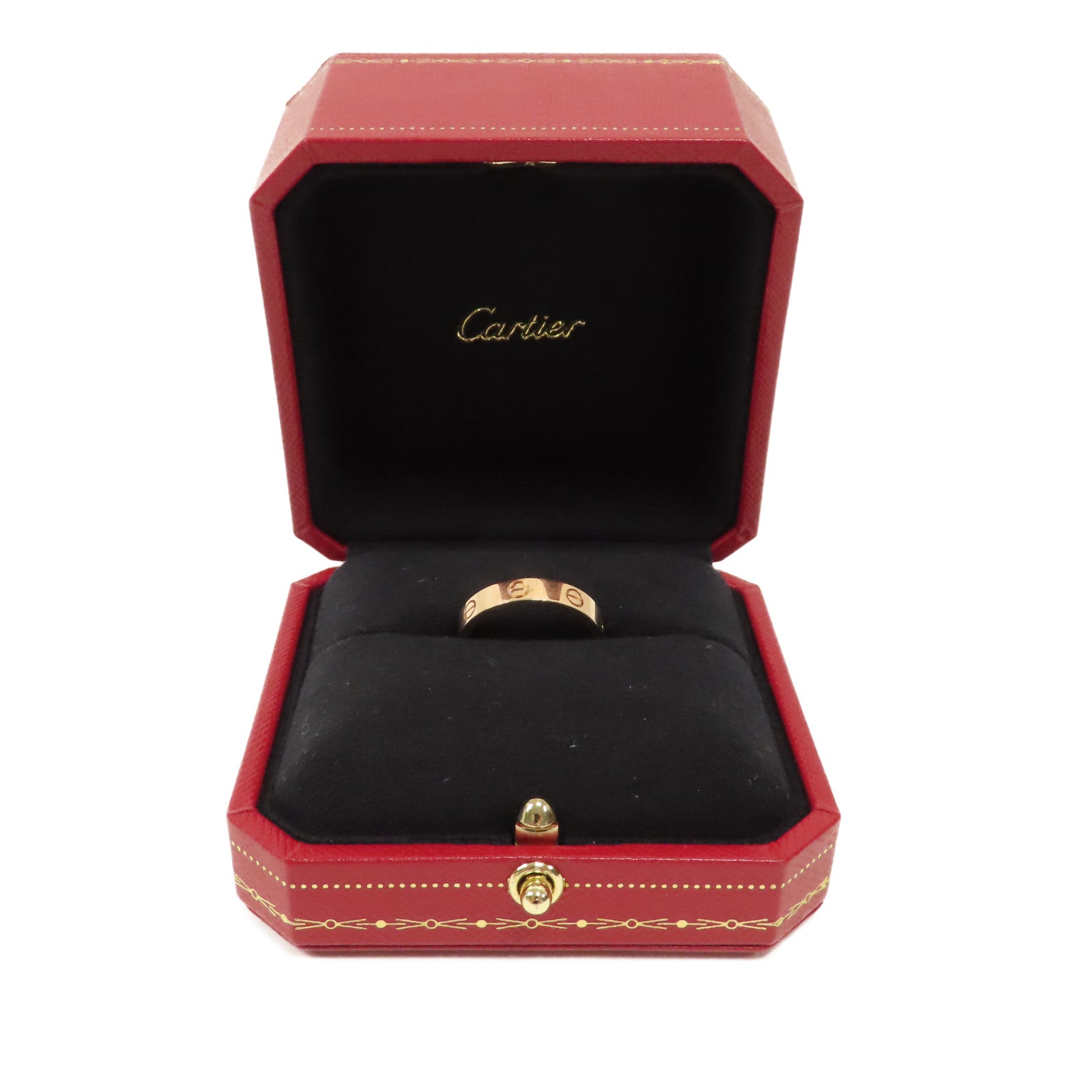 CARTIER 18K玫瑰金Love Wedding Ring 1 Diamond戒指Cartier#55 US#7