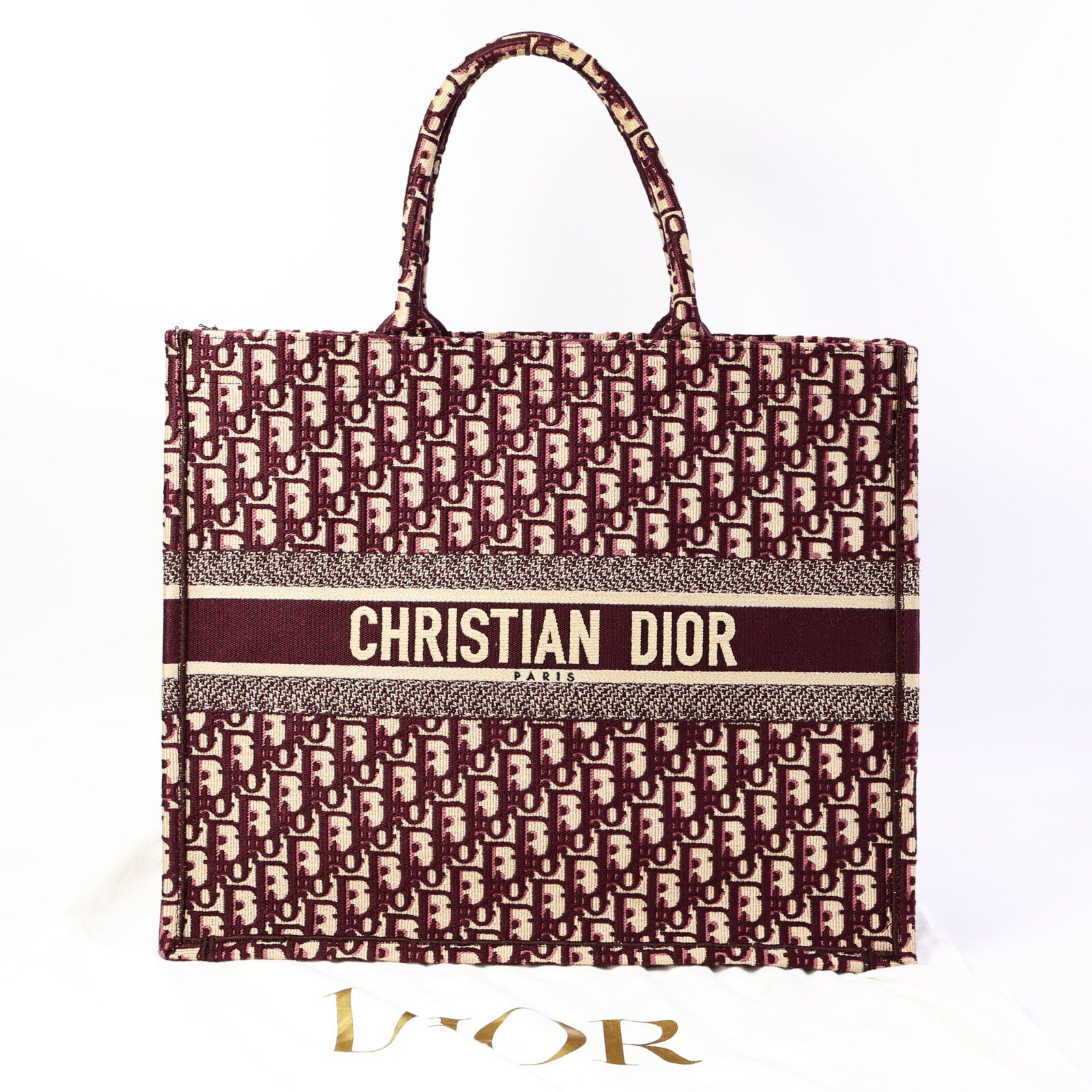 Dior 帆布Oblique Book Tote Large手挽袋