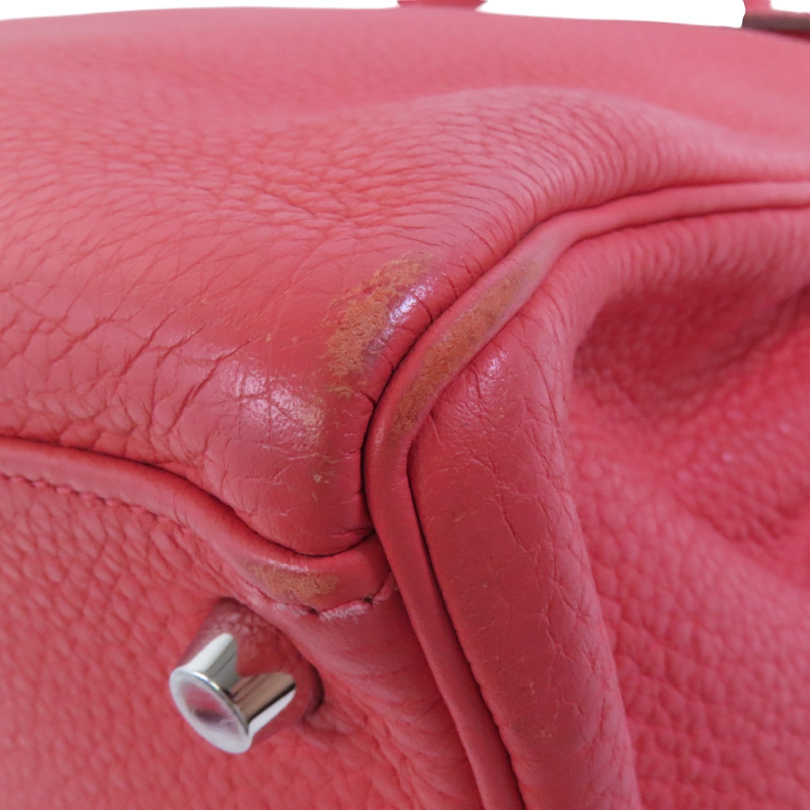 HERMES Clemence皮革Kelly 35銀扣手挽肩背兩用袋