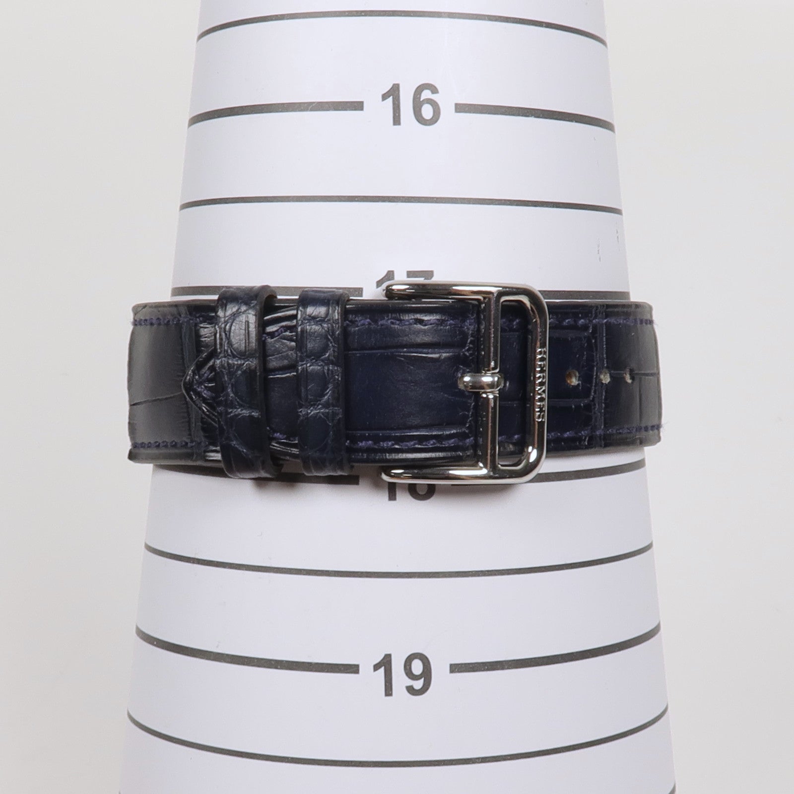 HERMES Arceau watch不鏽鋼手錶石英機芯藍色