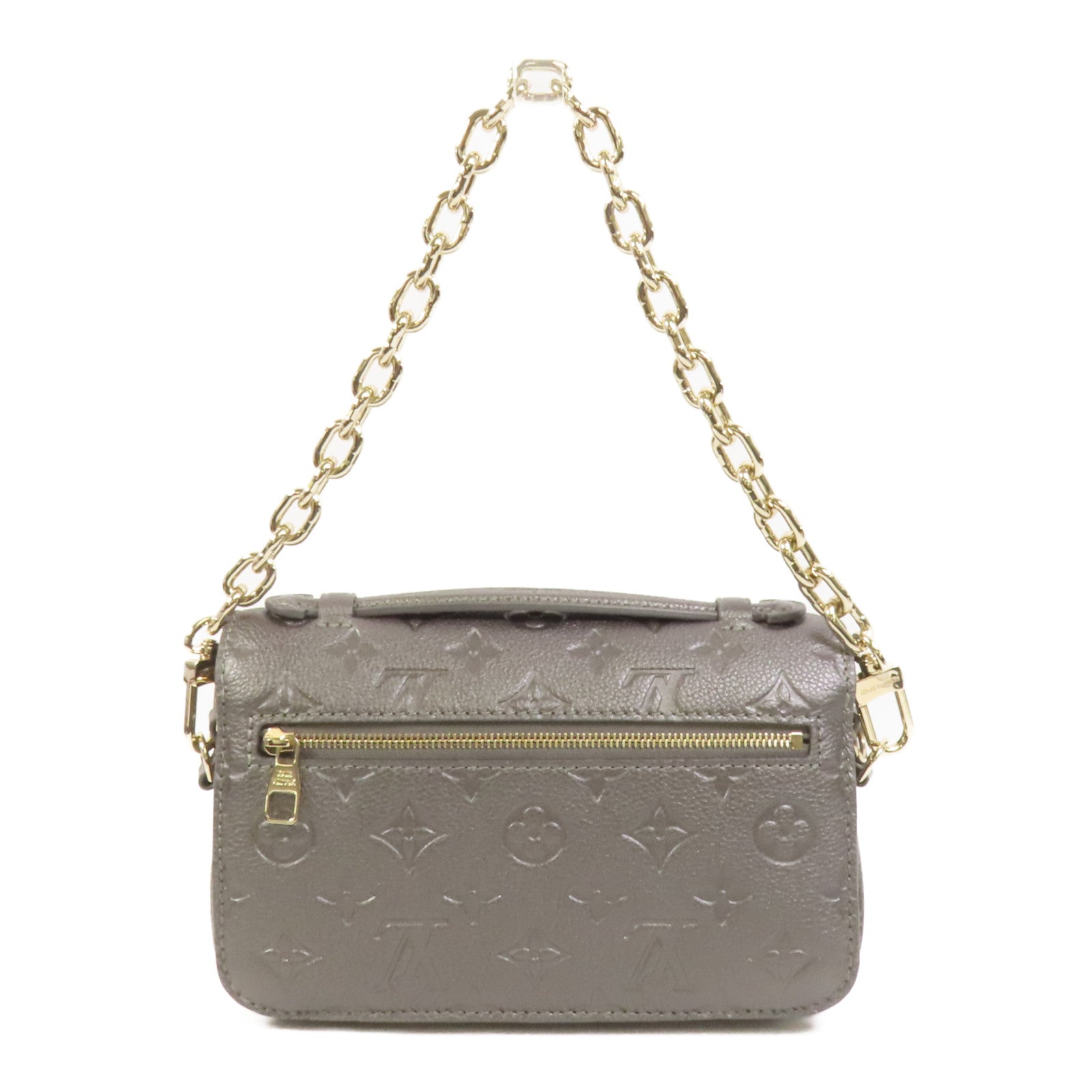 LOUIS VUITTON Monogram Empreinte Pochette Metis East West金扣手挽肩背兩用袋