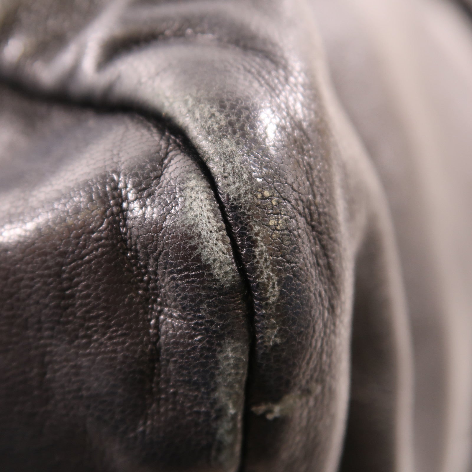 PRADA Handbag Nylon Leather Black