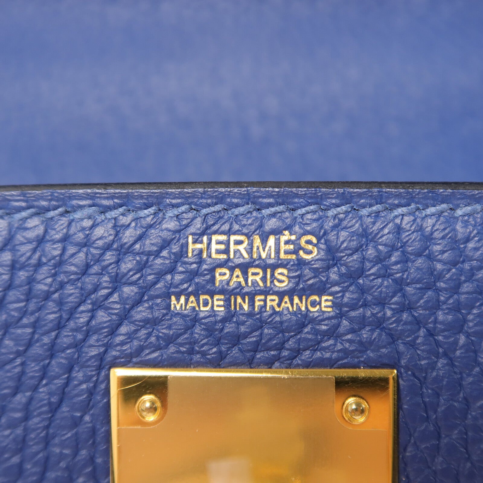 HERMES Togo皮革Kelly 28手挽肩背兩用袋Deep Blue