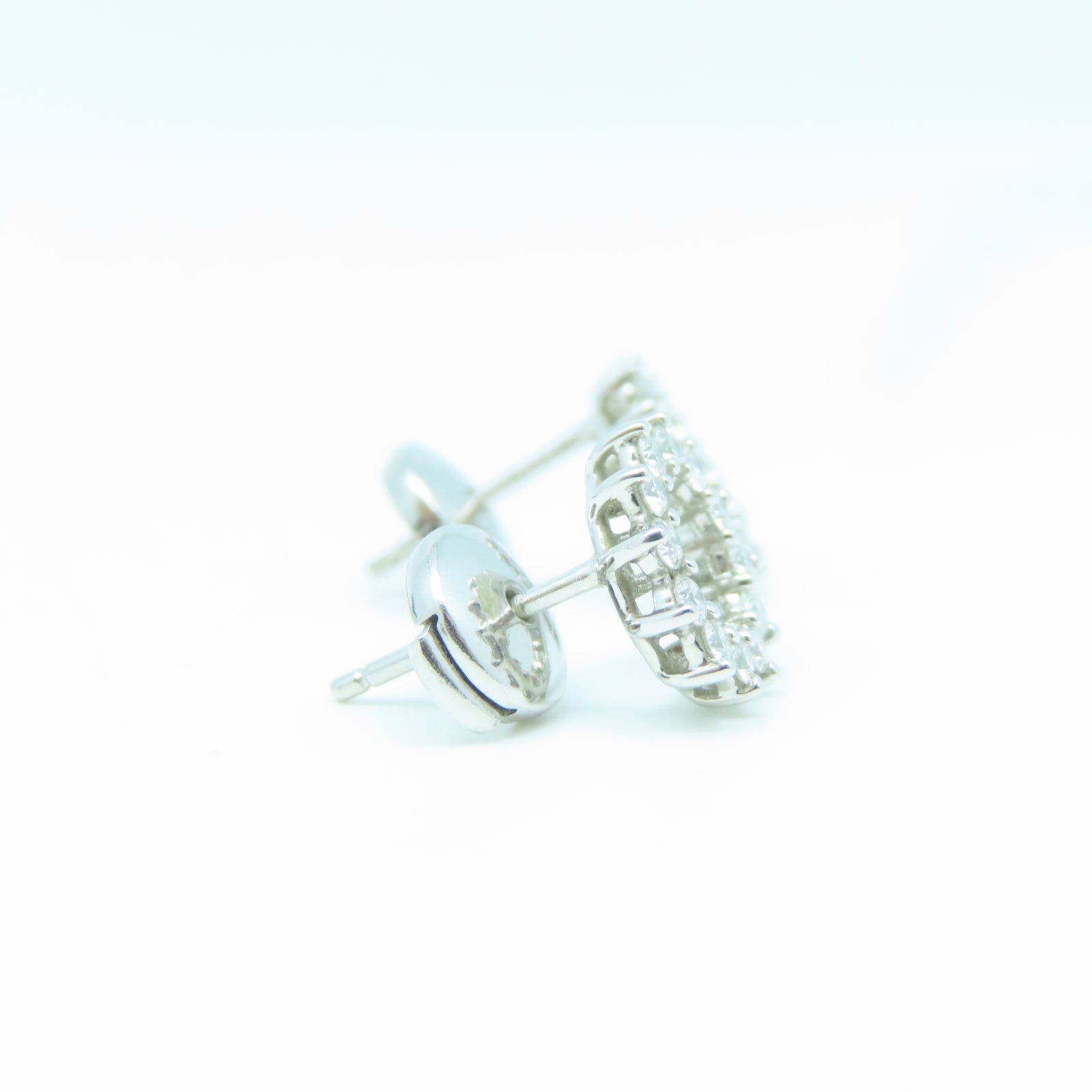 TIFFANY＆CO PT950铂金Open Circle Earrings钻石耳环