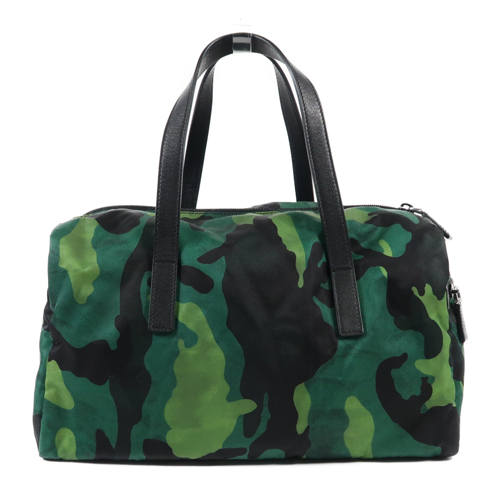 PRADA 尼龍2 Way Boston Bag銀扣手挽肩背兩用袋