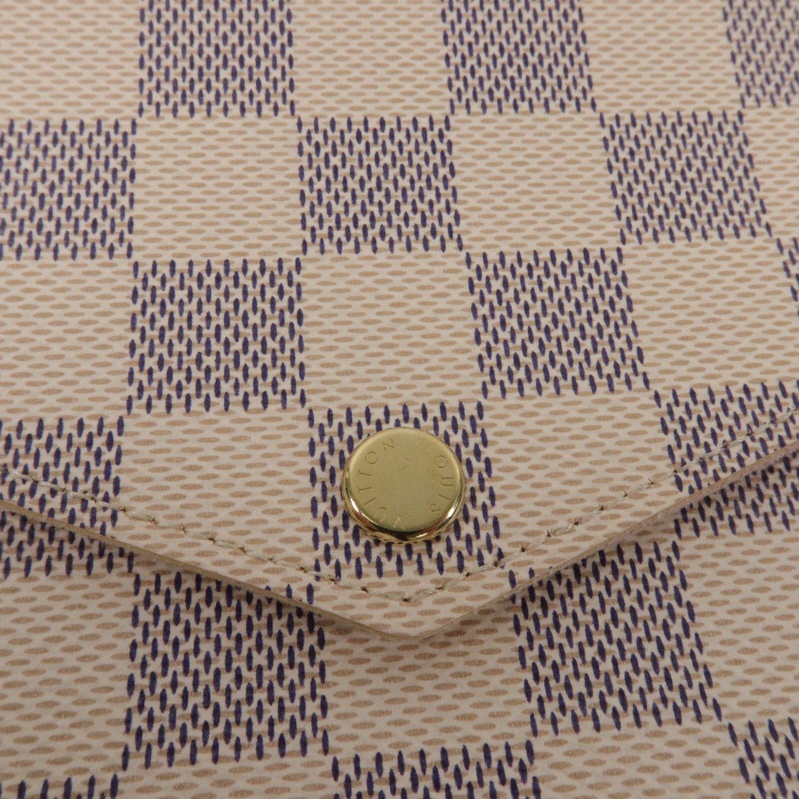 LOUIS VUITTON Damier Azur Felicia Pochette鏈帶肩背袋