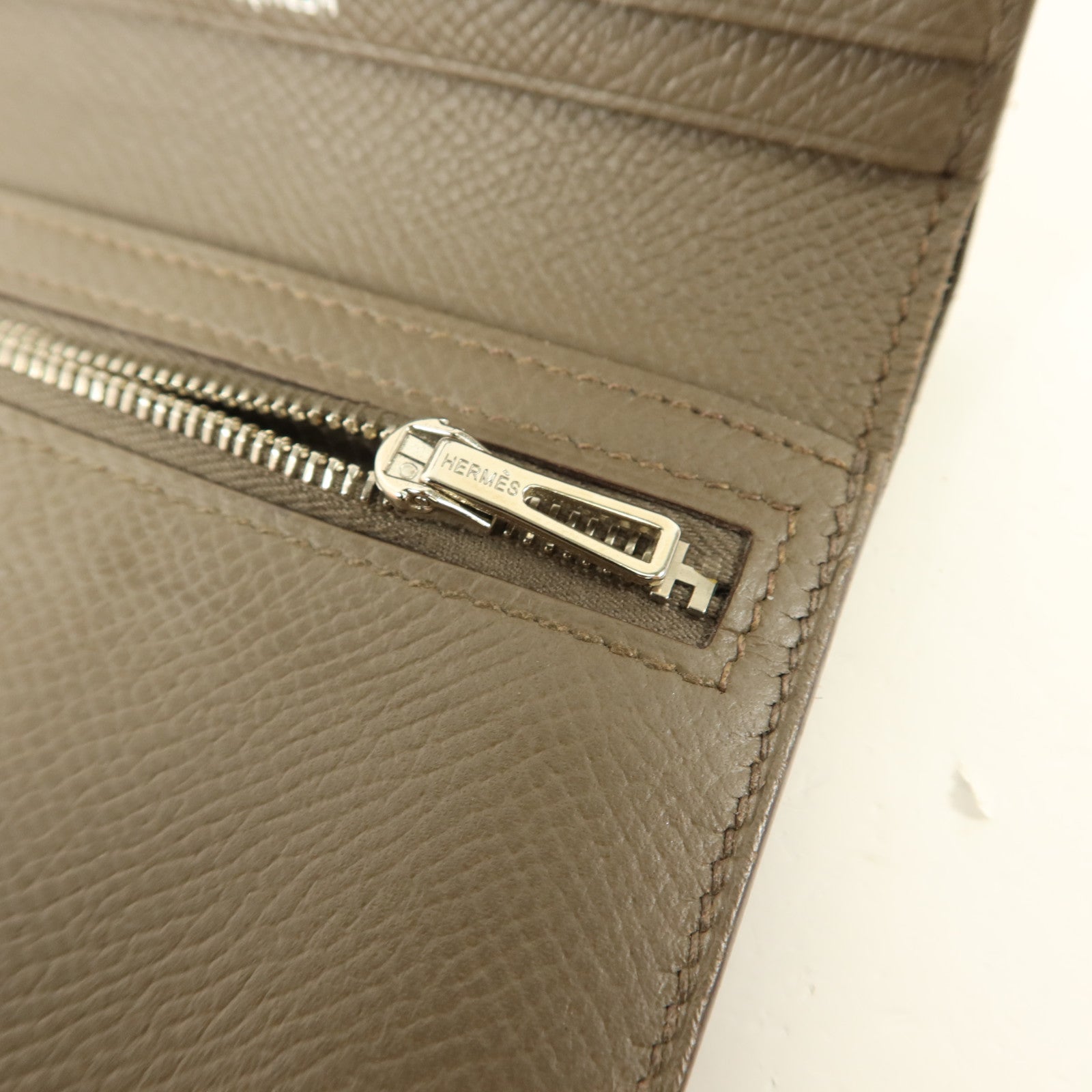 HERMES Epsom皮革Bearn Wallet錢包Etoupe