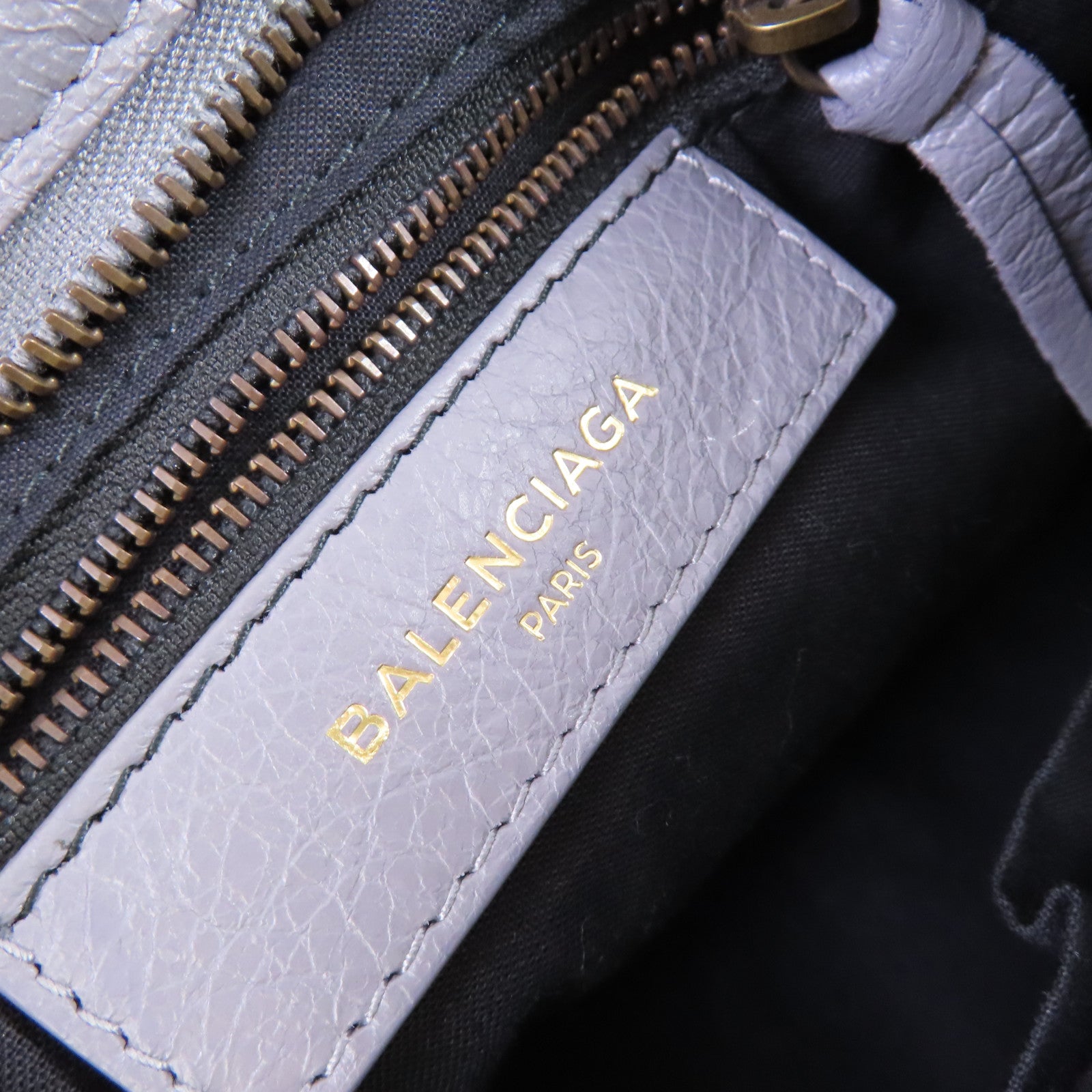 BALENCIAGA 羊皮皮革Mini City 2way Shoulder Bag手挽肩背兩用袋灰色/彩色