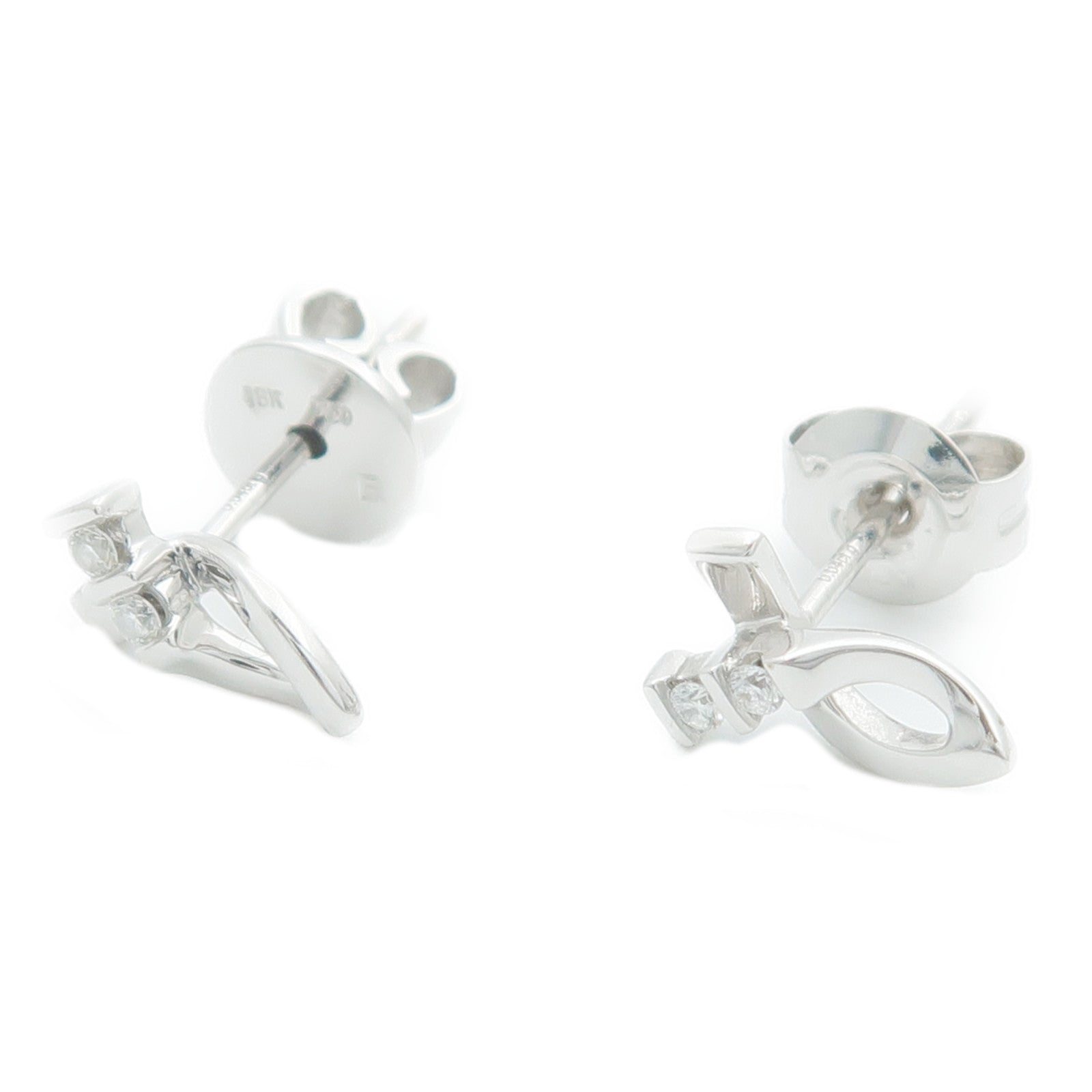 JEWELRY 18K白金Diamond Earrings鑽石耳環