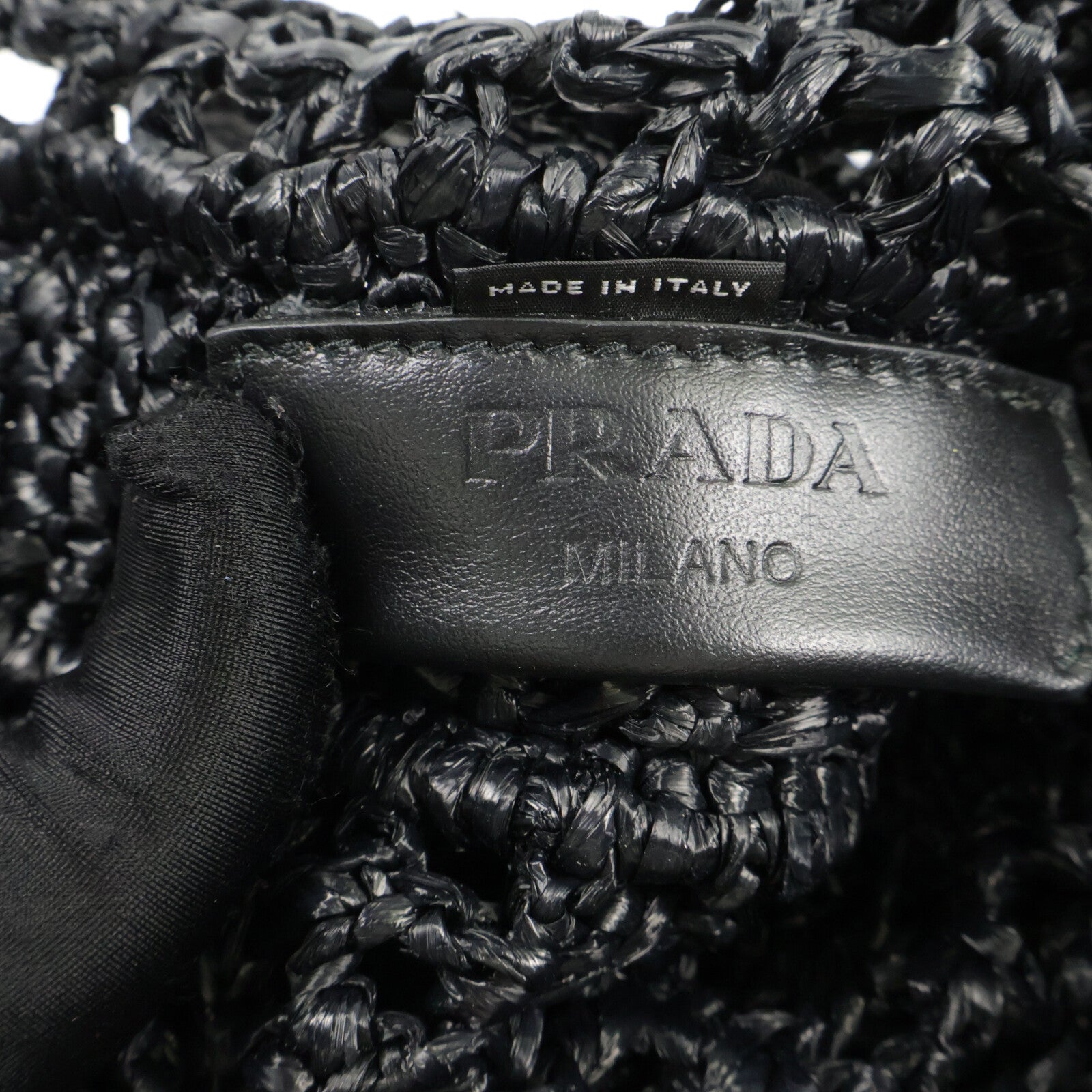 PRADA 藤料Raffia Tote Bag手挽袋