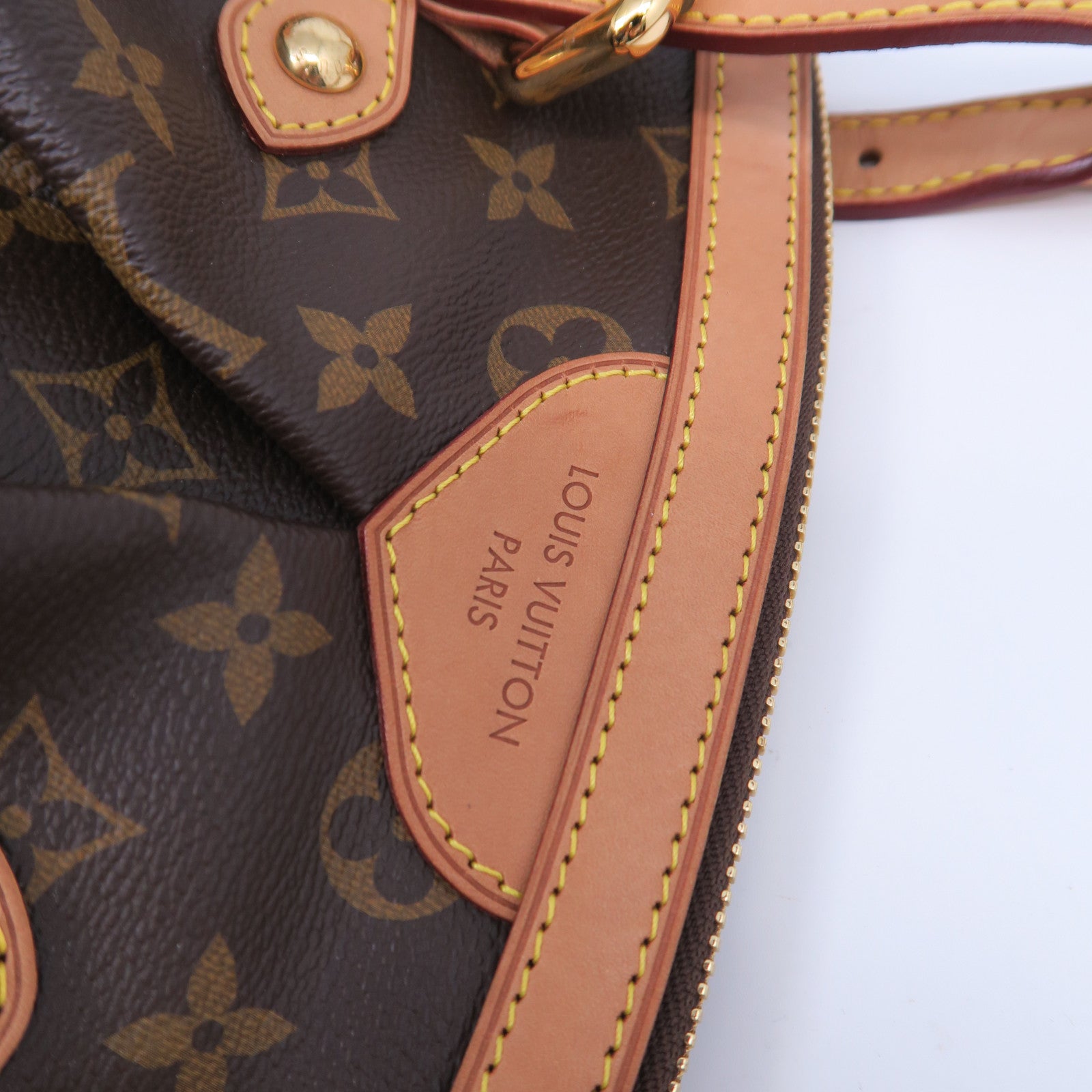 LOUIS VUITTON 【清倉大減價】Monogram Tivoli GM金扣手挽袋啡色