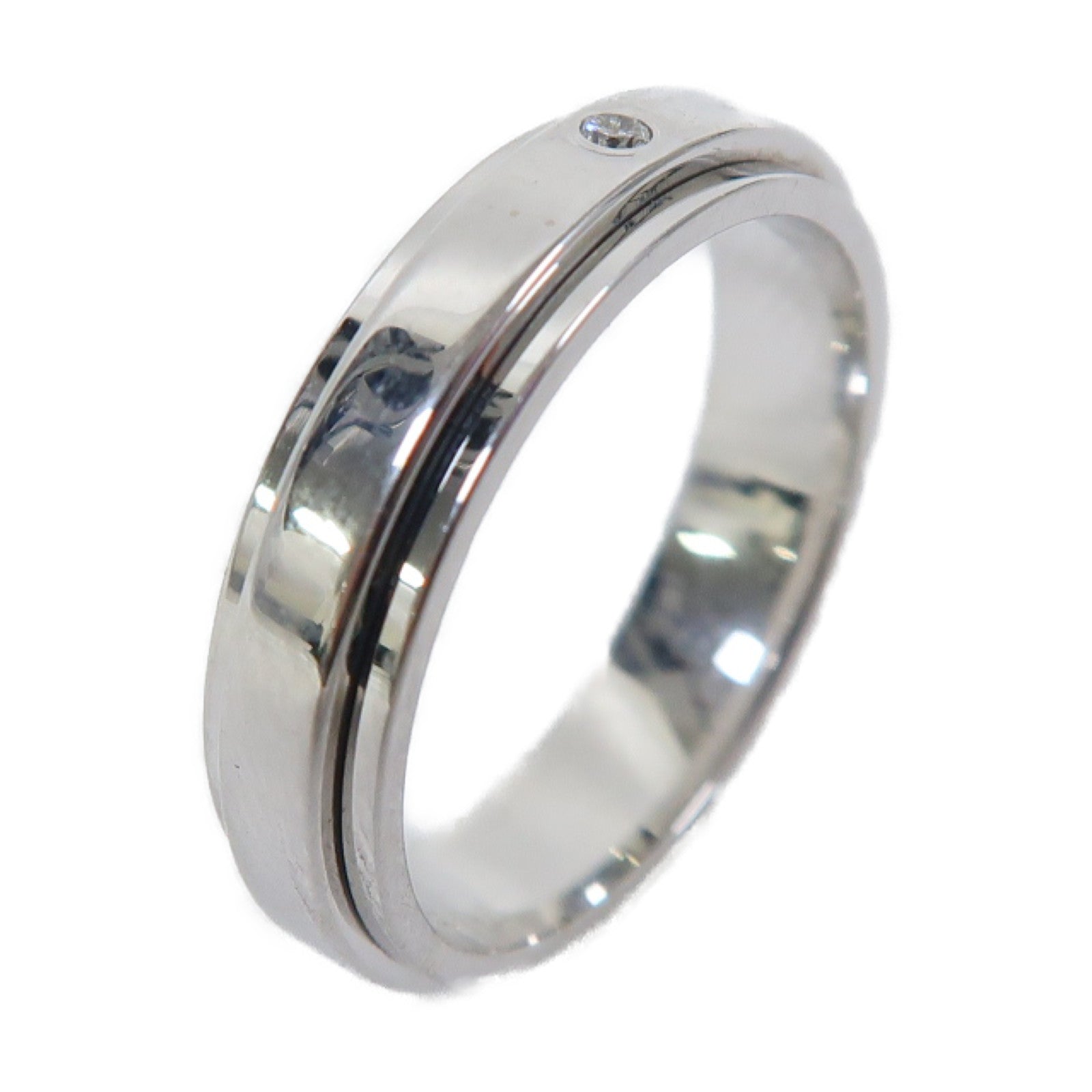PIAGET 18K白金Diamond Ring鑽石戒指US#7
