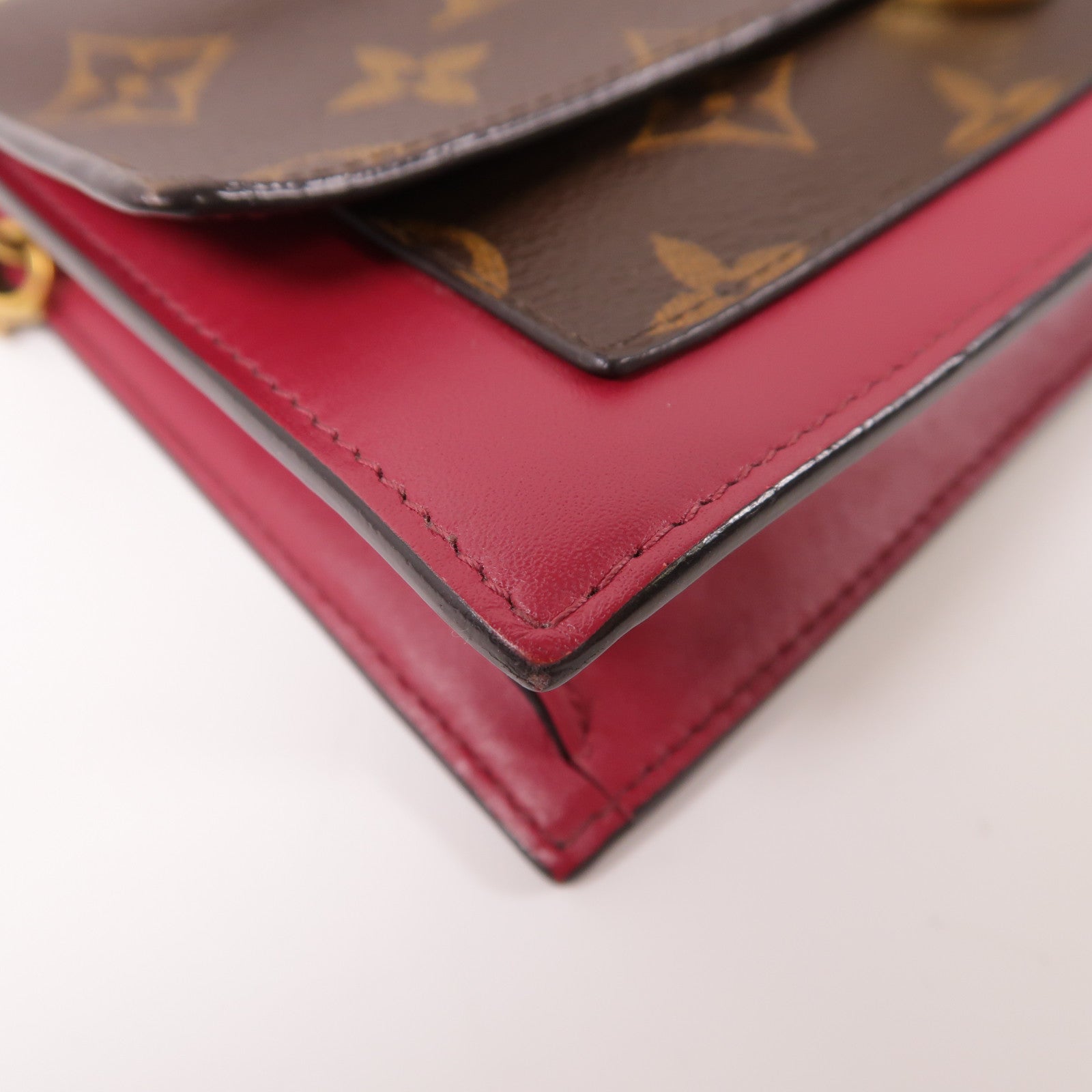 LOUIS VUITTON LV GHW Portefeuille Flore Chain Shoulder Bag M69578 Monogram Brown