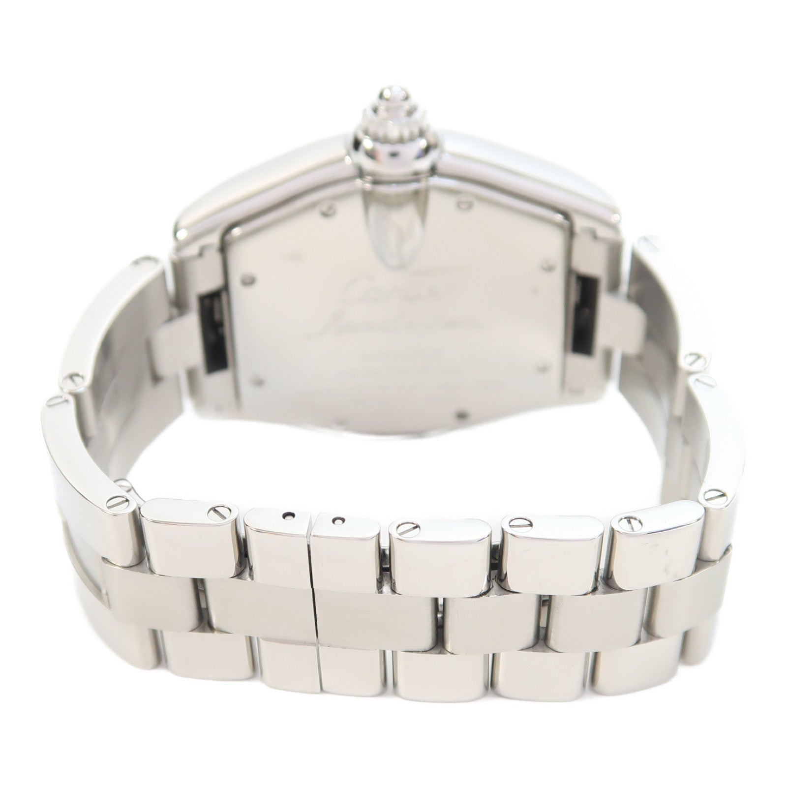 CARTIER Roadster不鏽鋼手錶自動機芯黑色