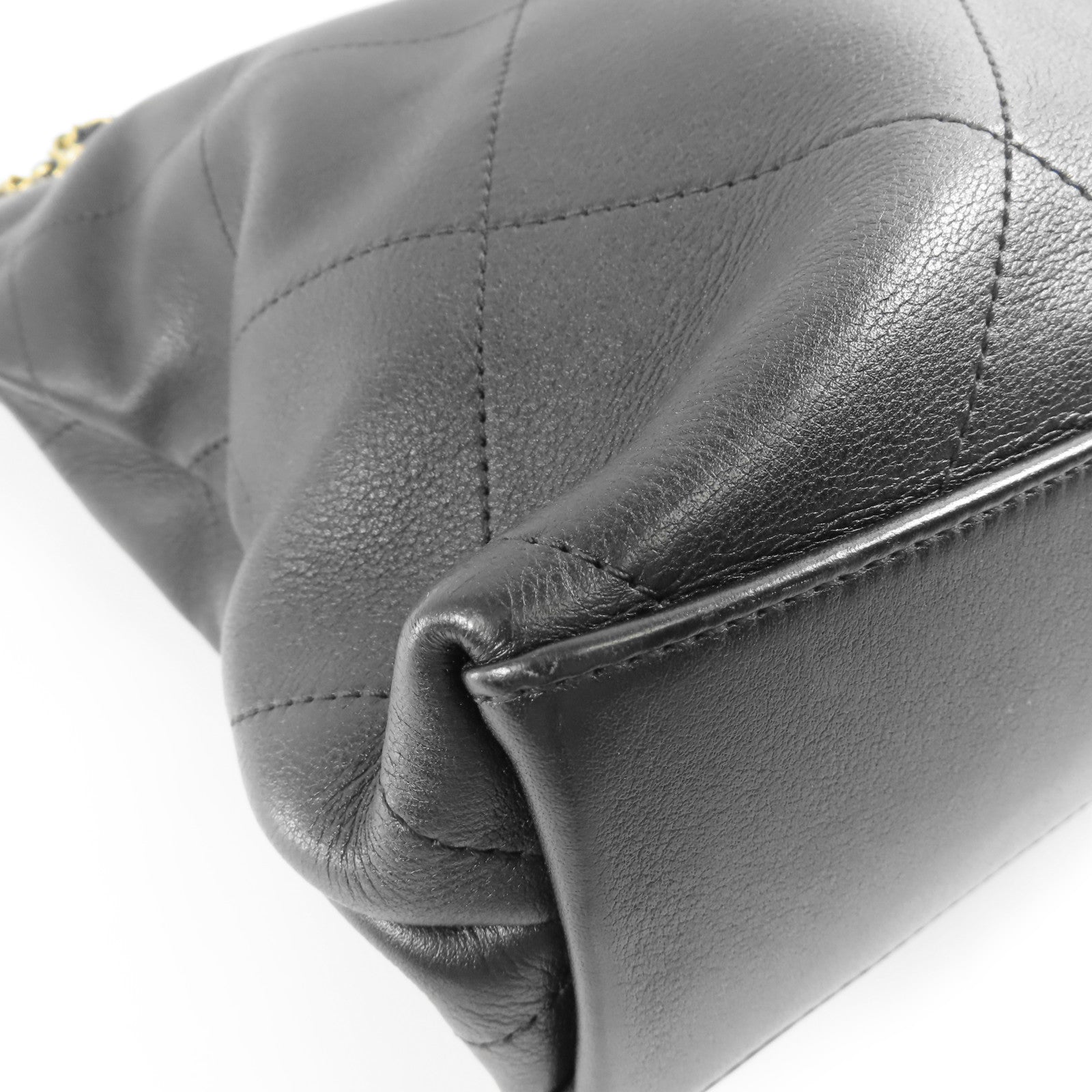 CHANEL 皮革Coco Mark金扣手挽肩背兩用袋