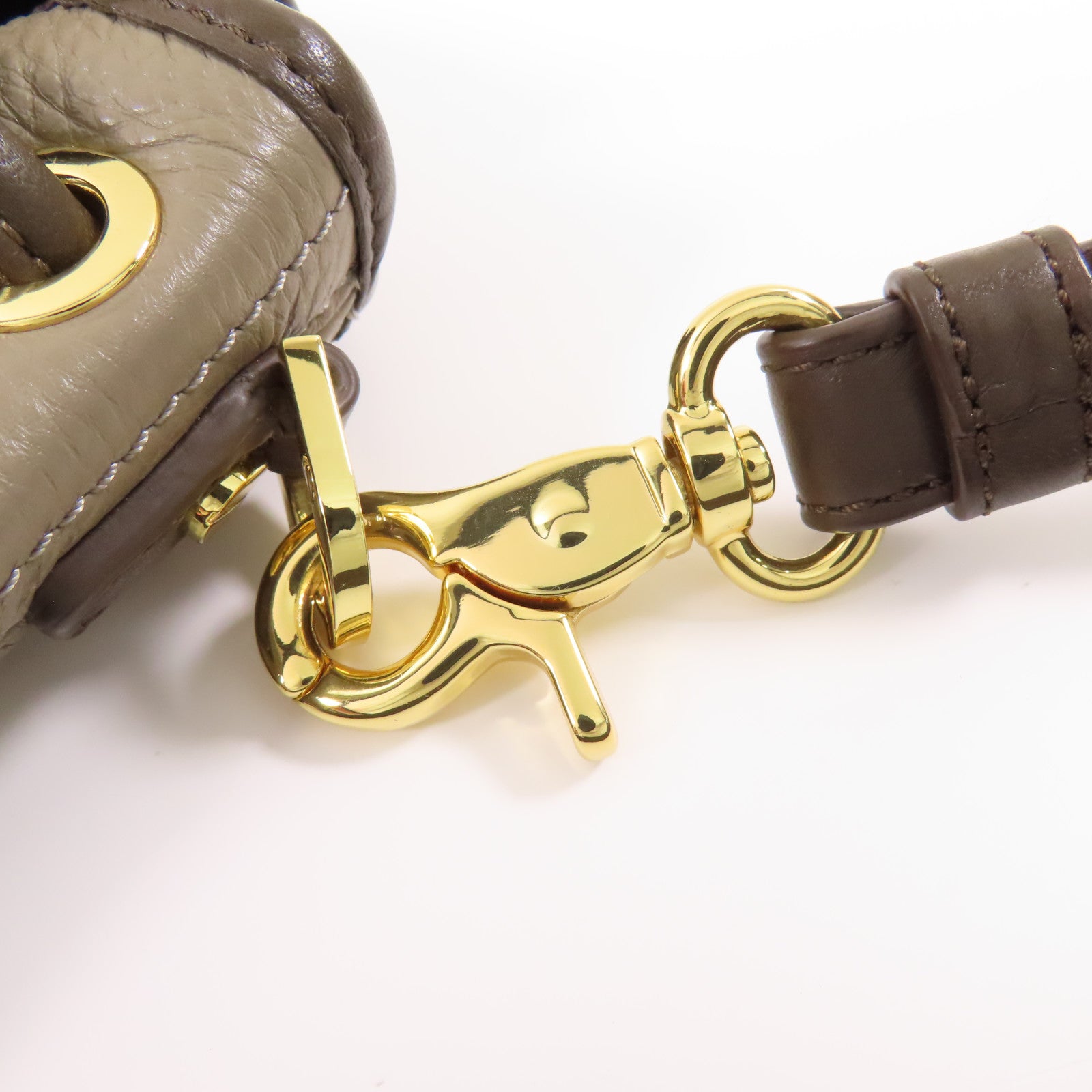 Tory Burch【激減優惠】 牛皮皮革Shoulder Bag金扣肩背袋