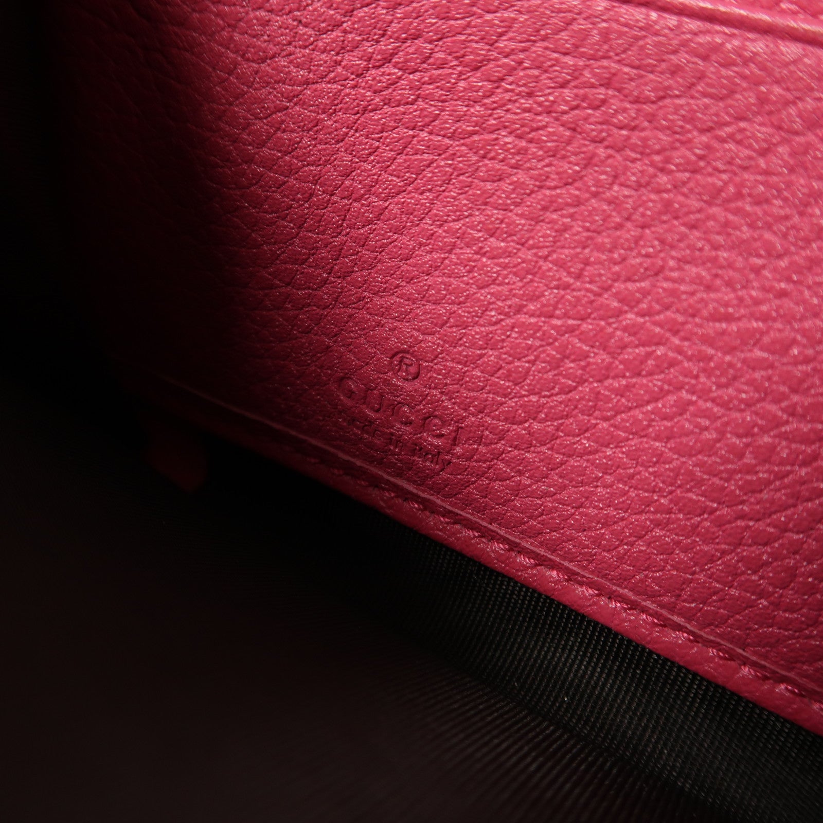 GUCCI CC Long Wallet 496317 Calfskin Leather Pink