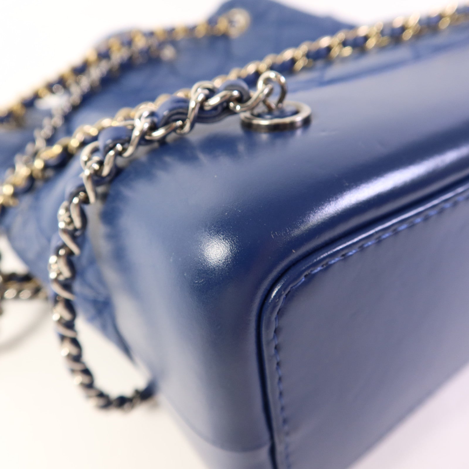 CHANEL 牛皮皮革Gabrielle Backpack銀扣背包