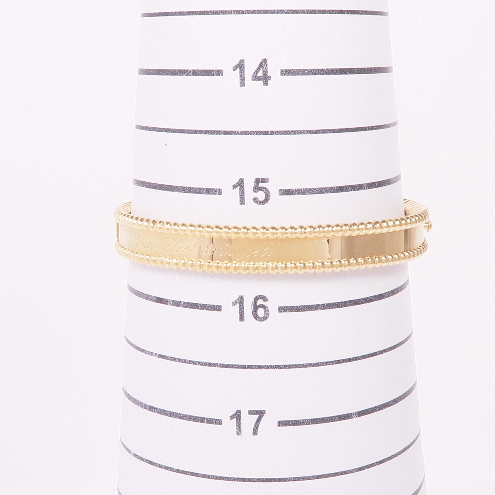 Van Cleef & Arpels 18K黃金Perlée Signature Bracelet手鐲