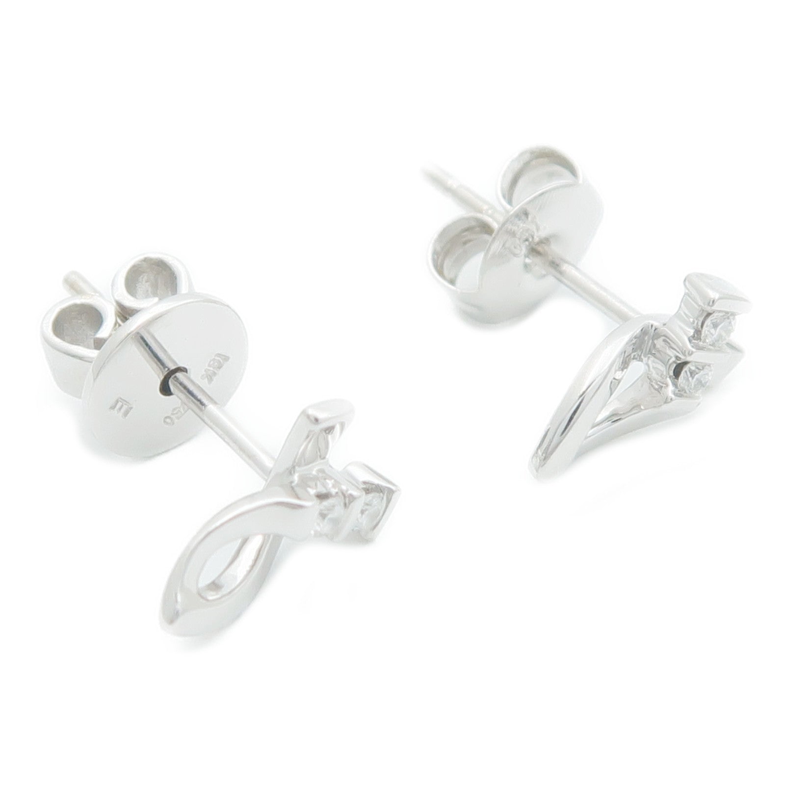 JEWELRY 18K白金Diamond Earrings鑽石耳環