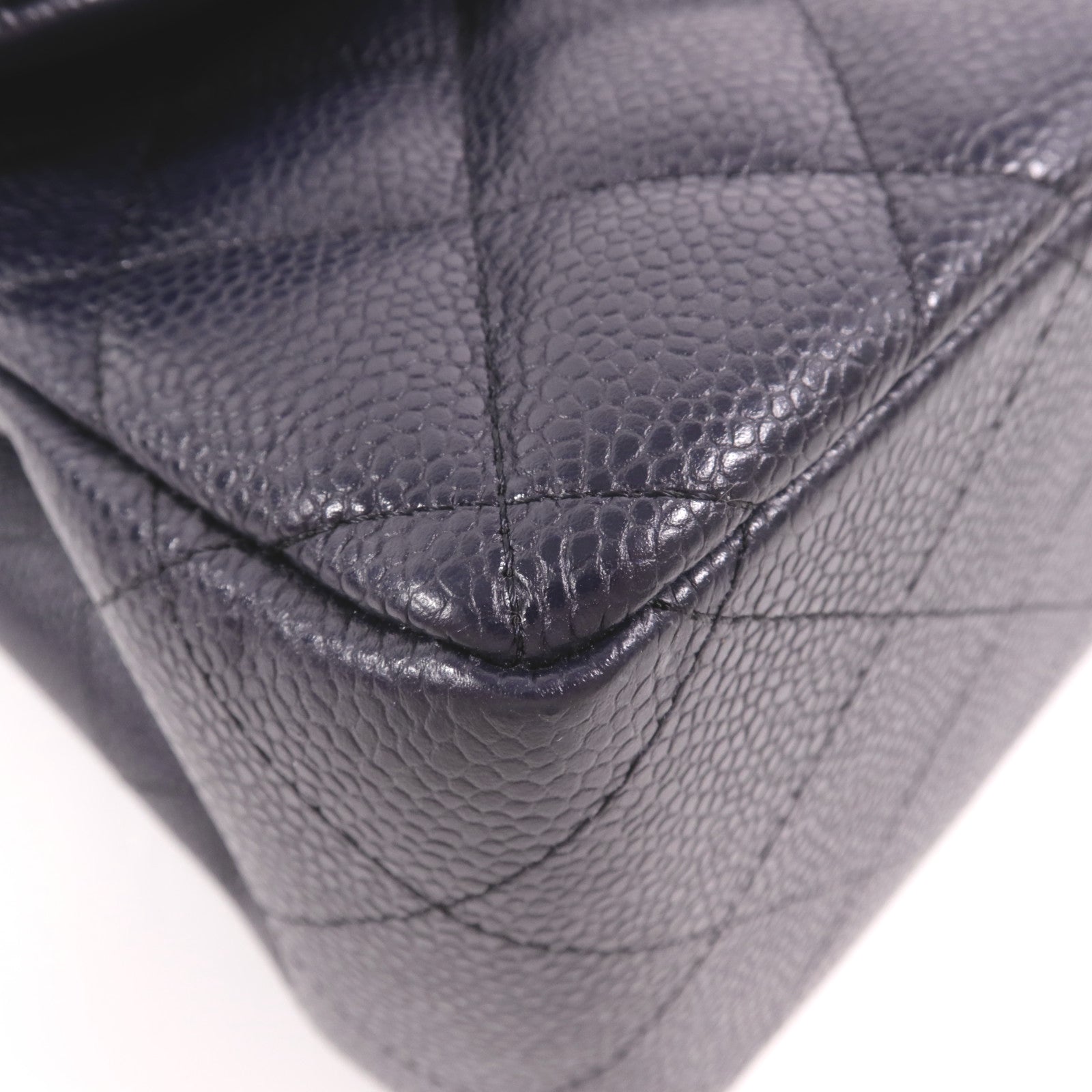 CHANEL 牛皮皮革Large Classic金扣鏈帶肩背袋