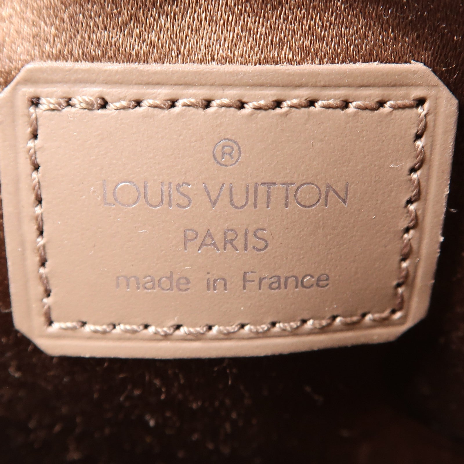 LOUIS VUITTON Monogram Satin Little Alma銀扣手挽袋