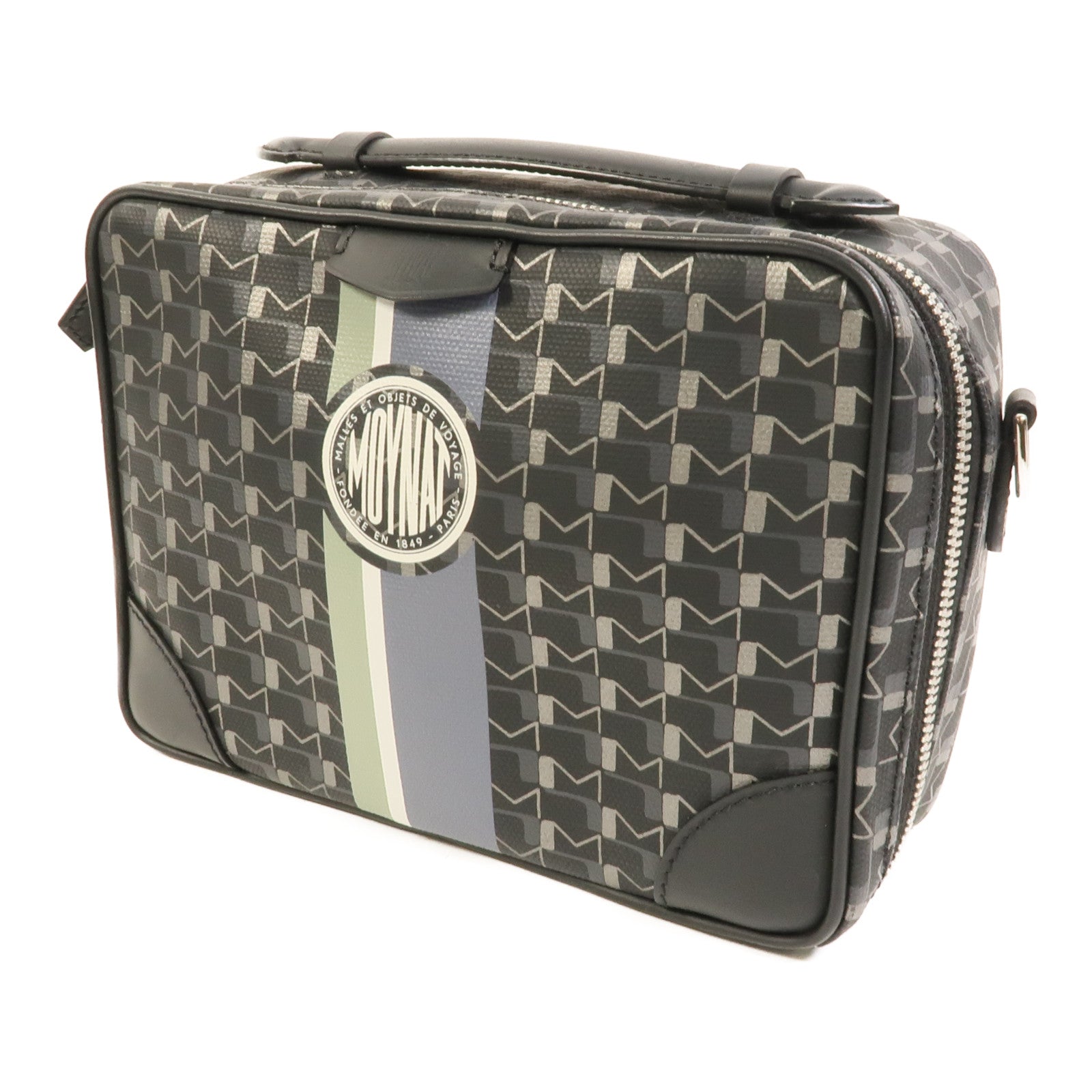 Moynat 塗層帆布Camera Bag手挽肩背兩用袋
