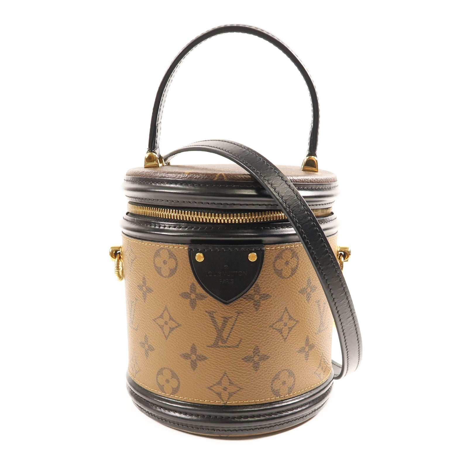 LOUIS VUITTON LV GHW Cannes 2 Way Shoulder Bag M43986 Monogram Reverse Brown