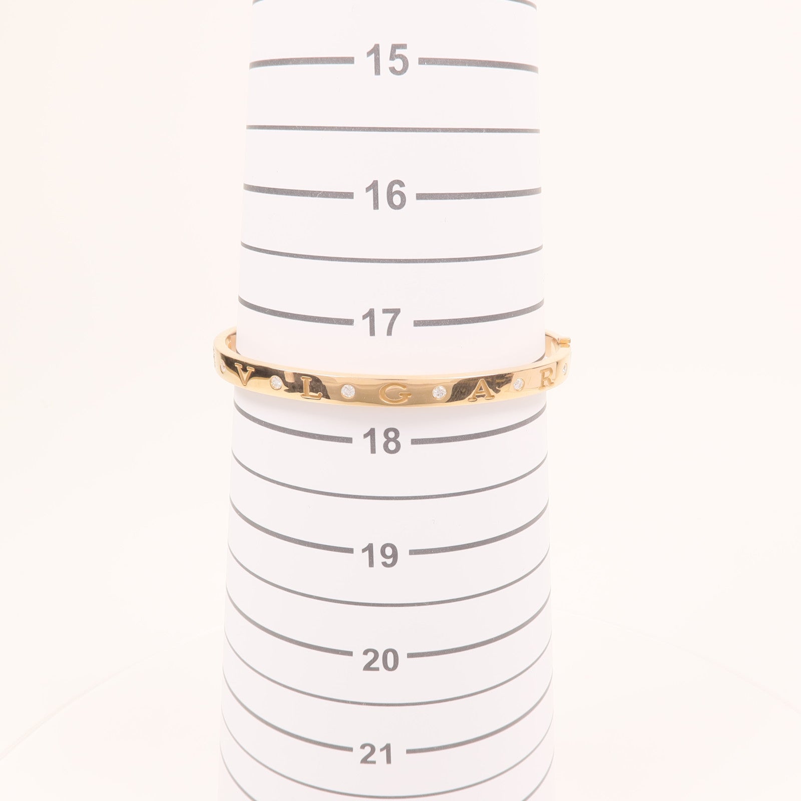BVLGARI 18K玫瑰金B.Zero 1鑽石手鐲Bvlgari M/L