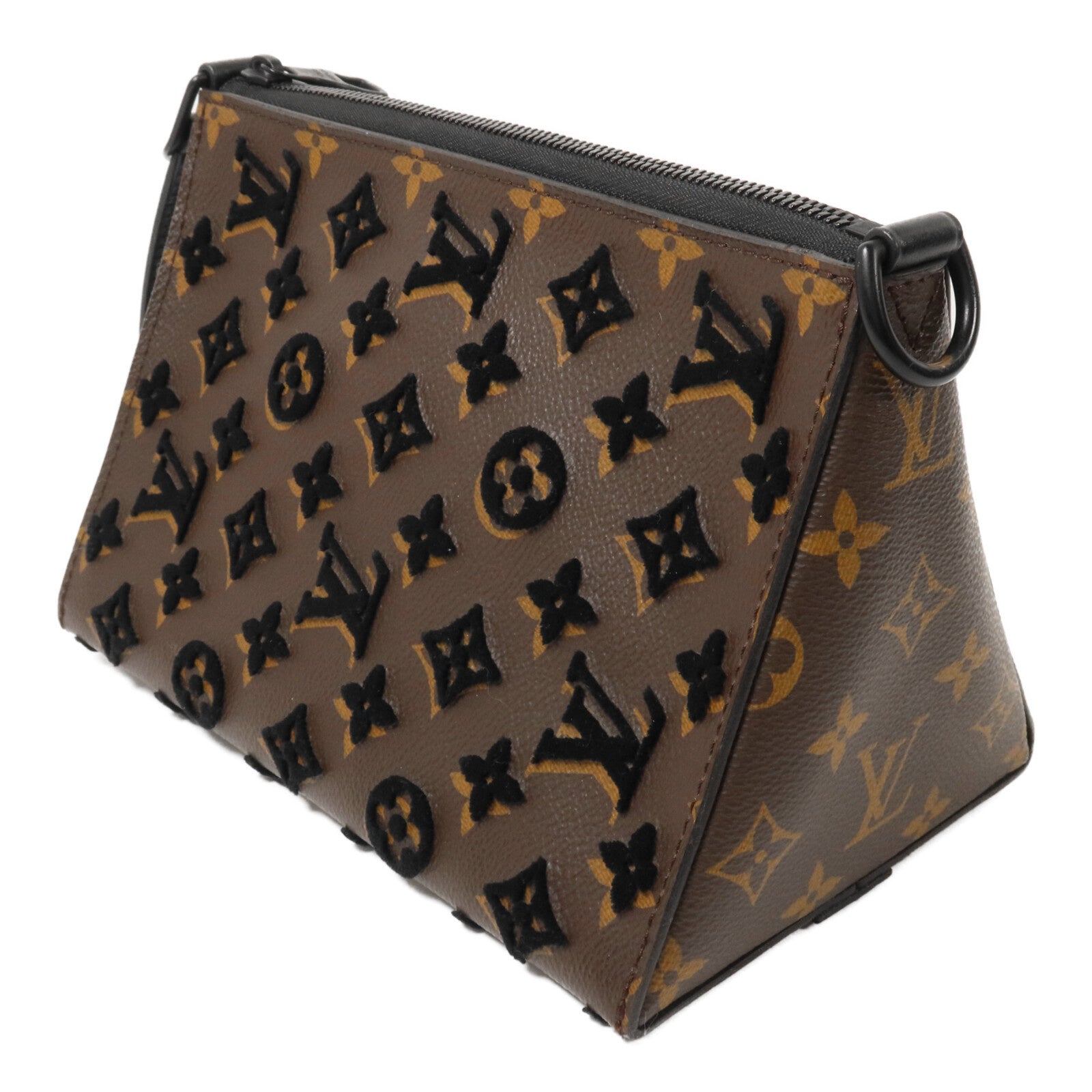 LOUIS VUITTON Monogram Tuffetage Triangle Messenger手挽肩背兩用袋