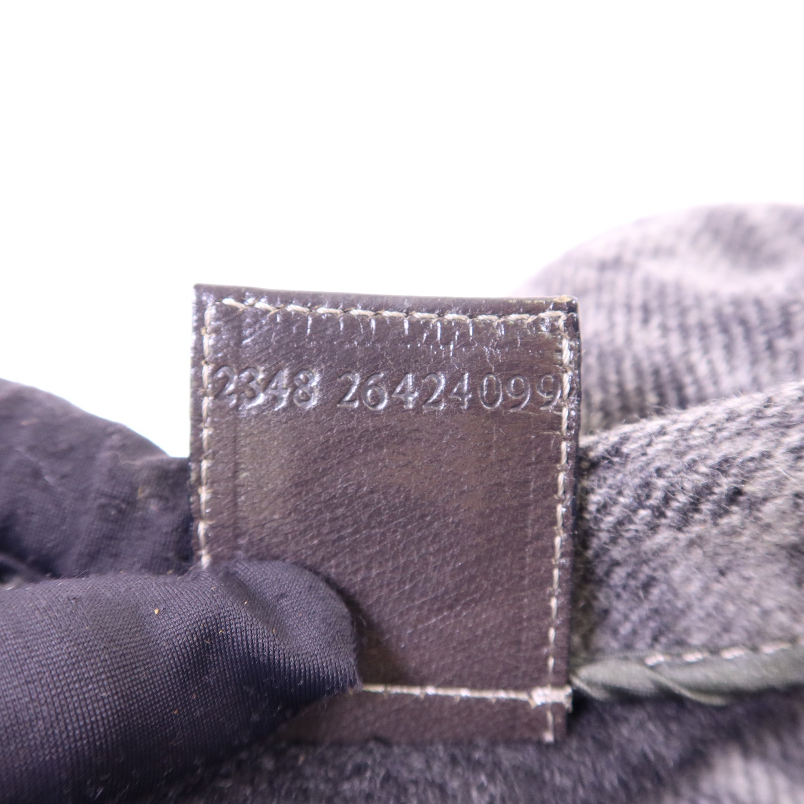 FENDI 羊毛Baguette銀扣肩背袋2384
