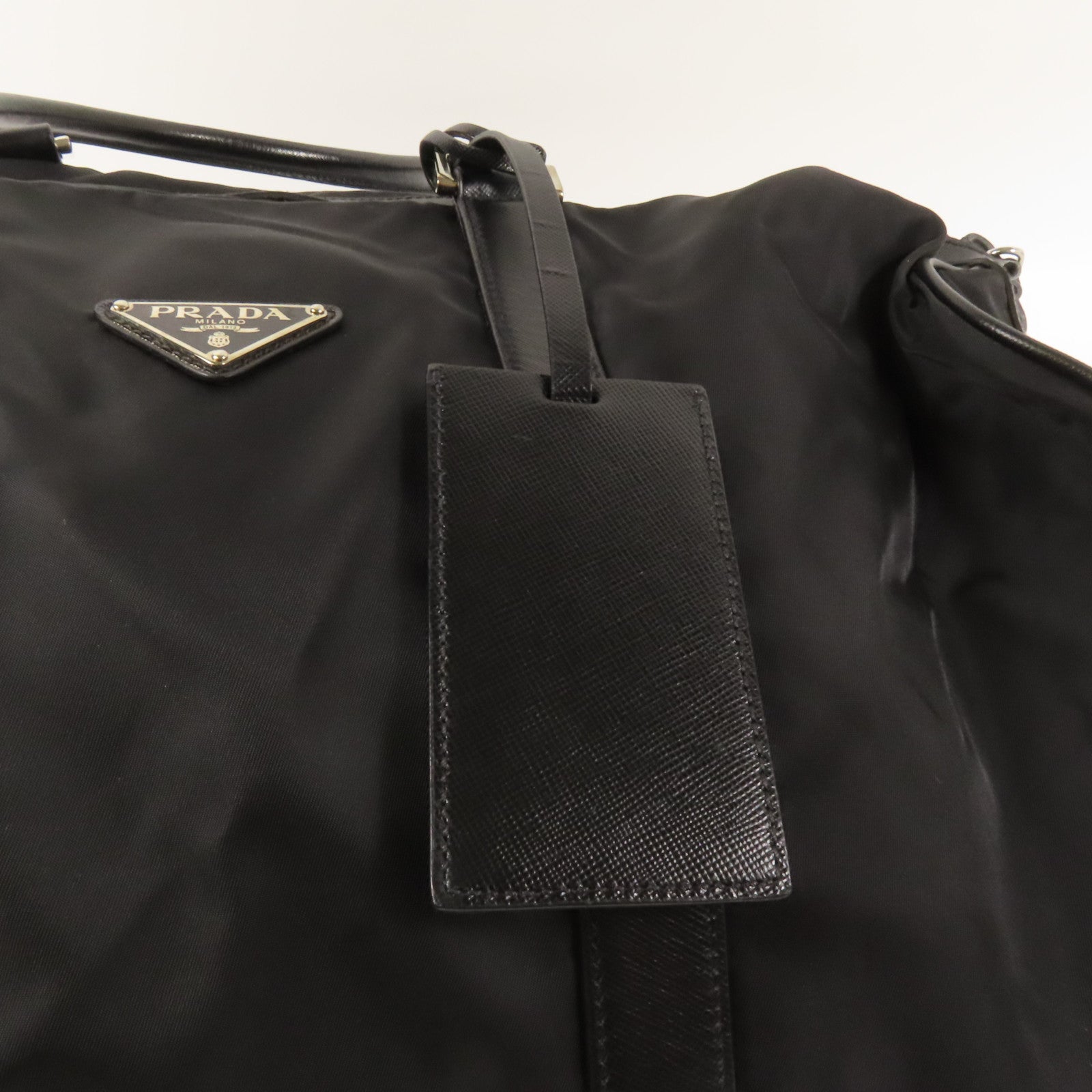 PRADA 尼龍Shoulder Bag銀扣手挽肩背兩用袋