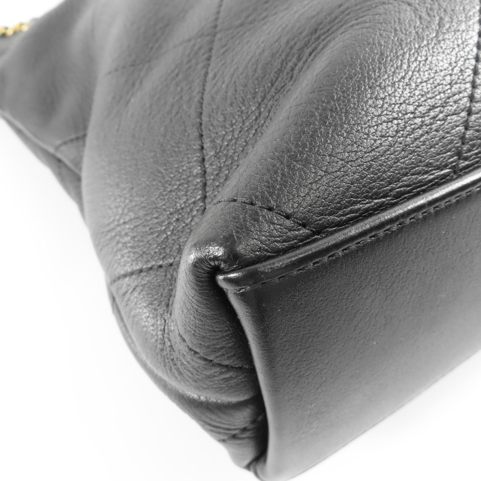 CHANEL 皮革Coco Mark金扣手挽肩背兩用袋