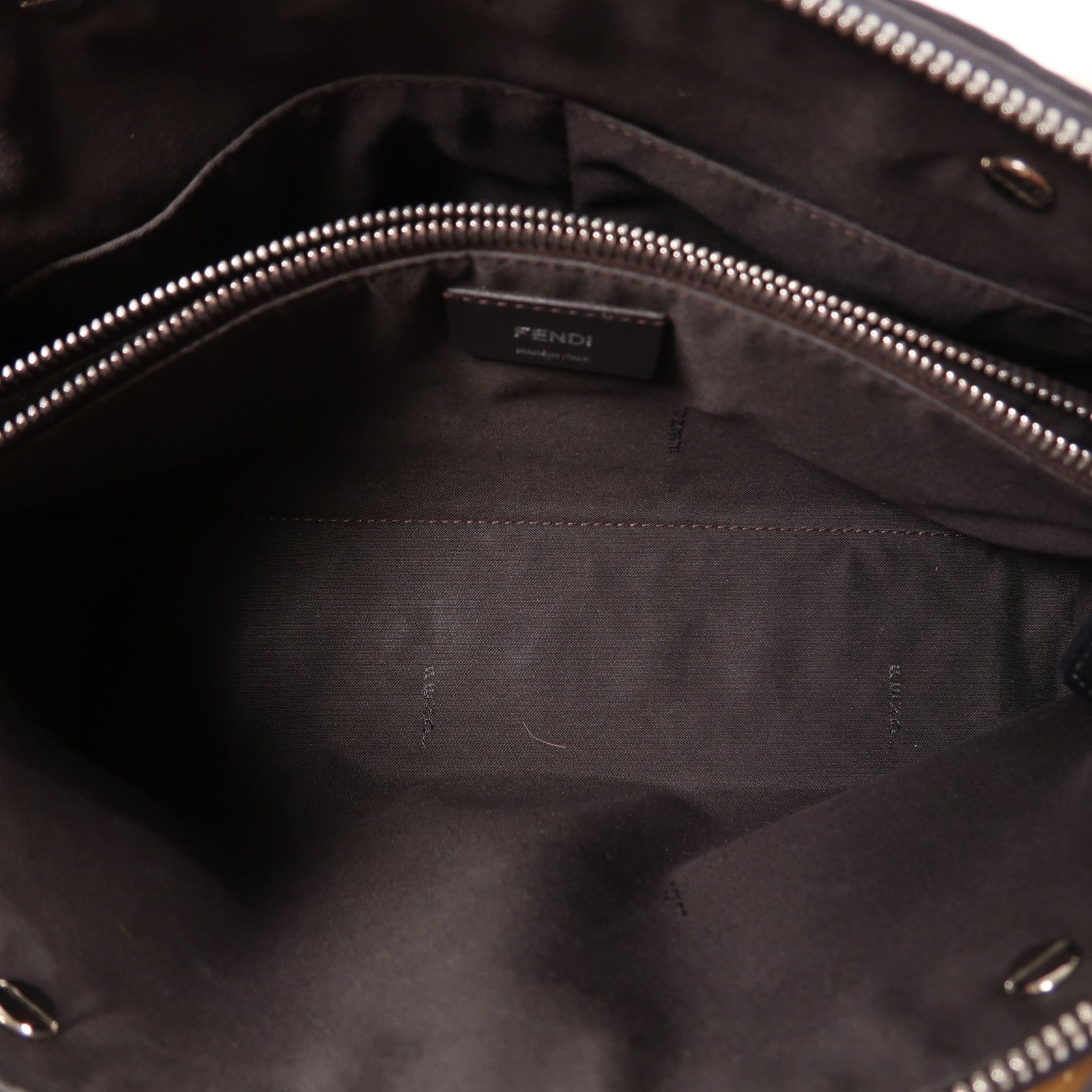 FENDI 牛皮皮革By The Way銀扣肩背袋