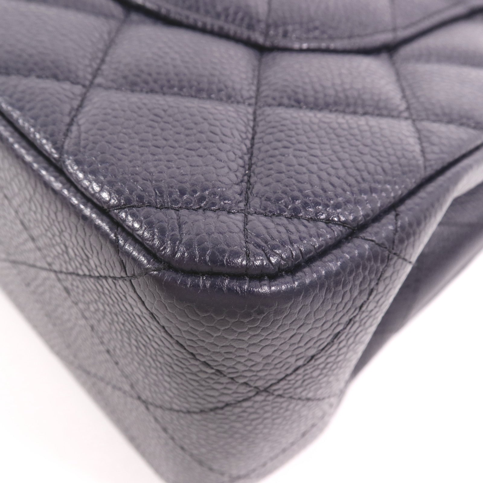 CHANEL 牛皮皮革Large Classic金扣鏈帶肩背袋