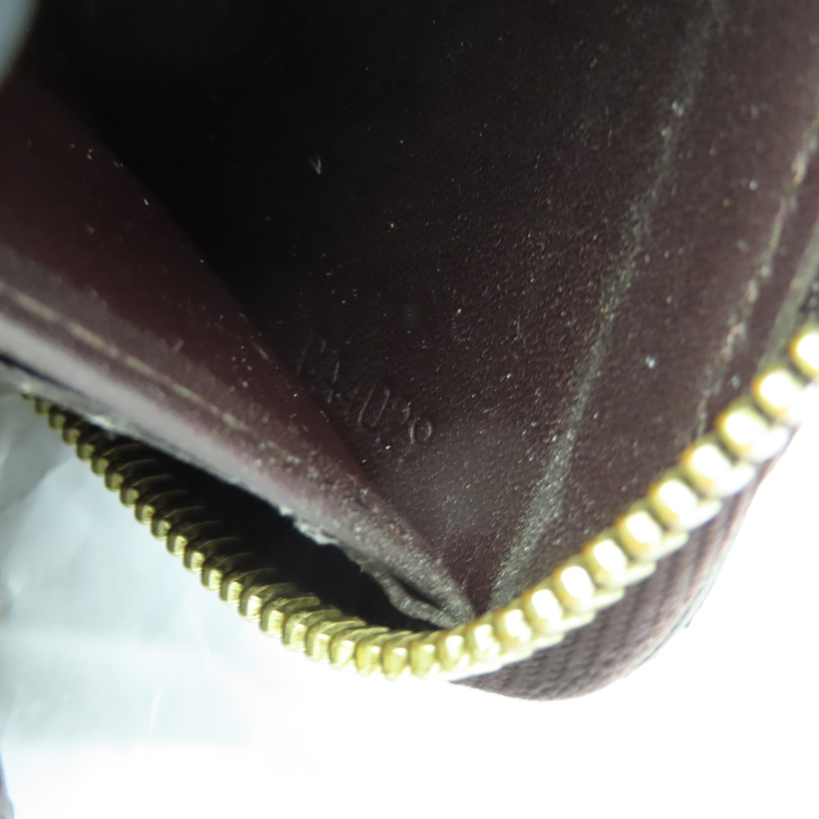 LOUIS VUITTON 【激減優惠】Monogram Vernis Zipper Long Wallet金扣長錢包酒紅色