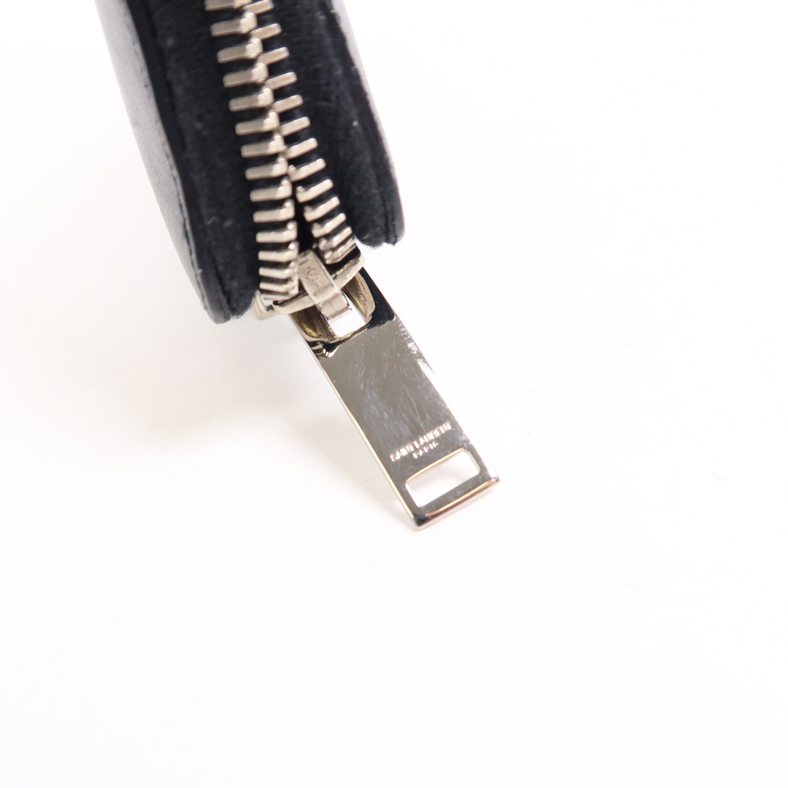 SAINT LAURENT 牛皮皮革Wallet銀扣錢包