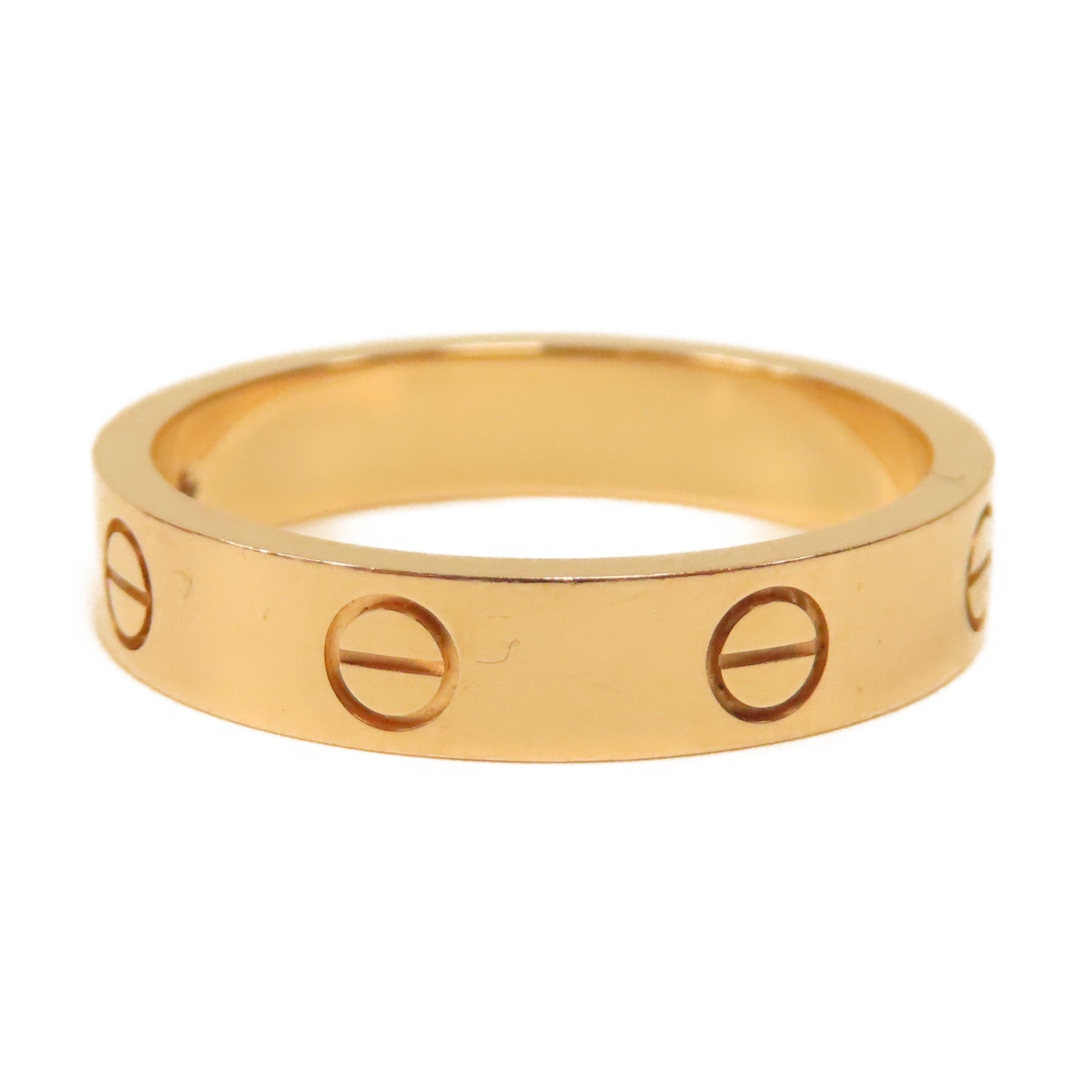 CARTIER 18K玫瑰金Love Wedding Ring 1 Diamond戒指Cartier#55 US#7