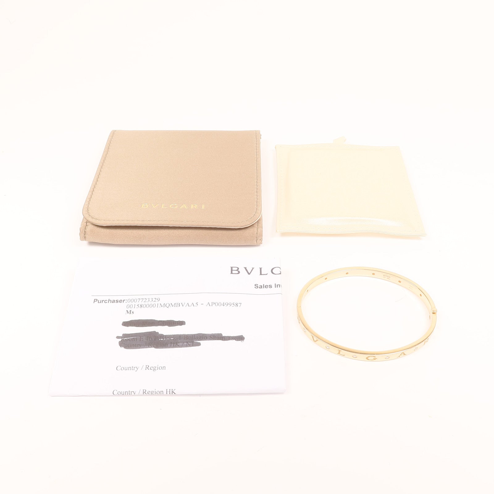 BVLGARI 18K玫瑰金B.Zero 1鑽石手鐲Bvlgari M/L